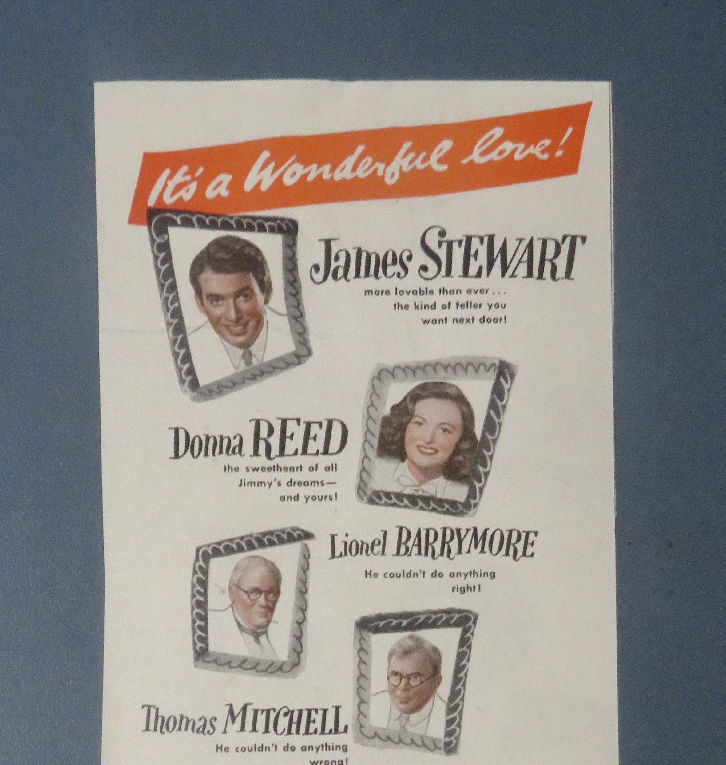 1946 It's A Wonderful Life with Stewart, Reed & Travers