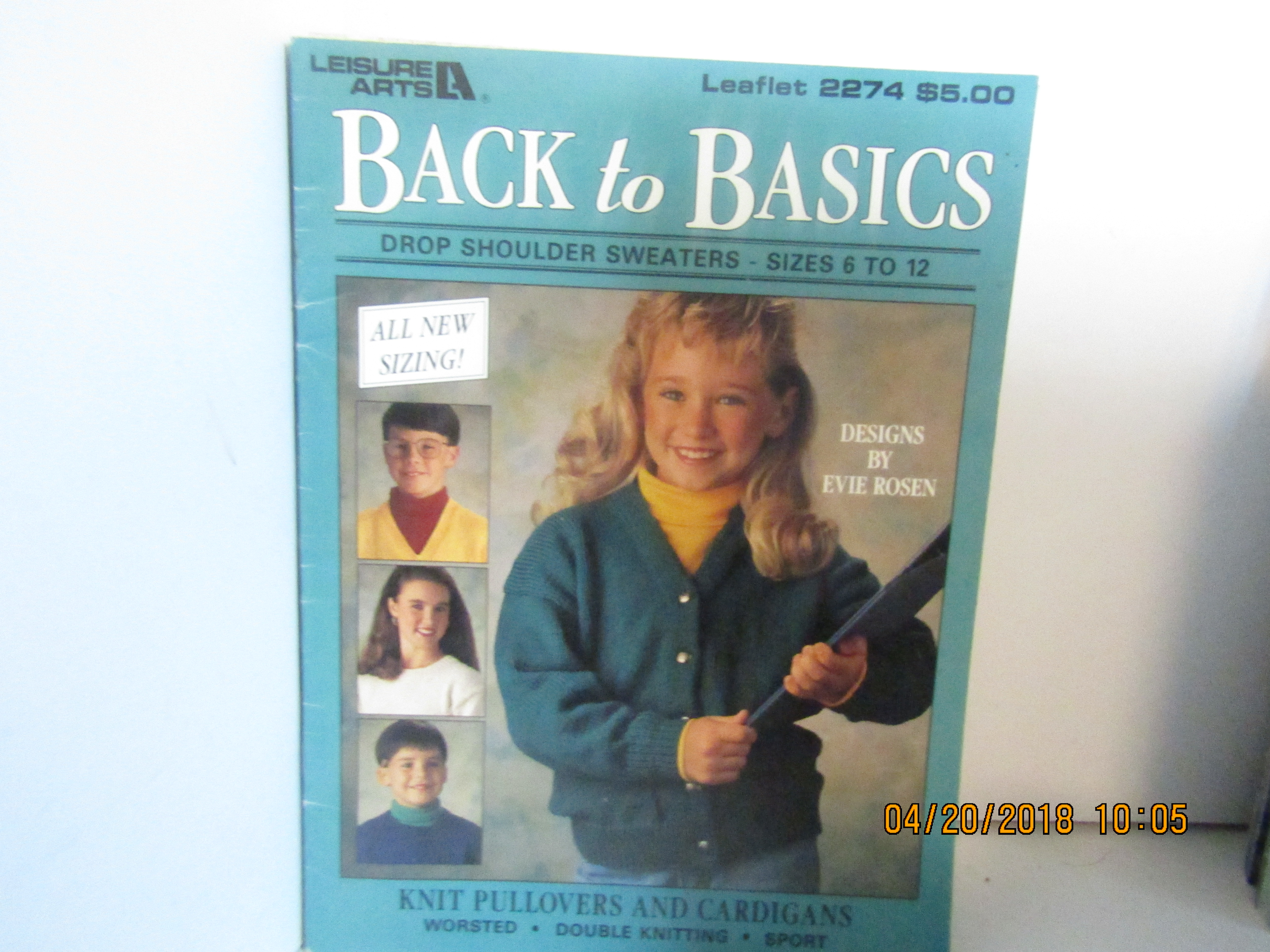 Leisure Arts Kids Back To Basics Size 6-12 #2274