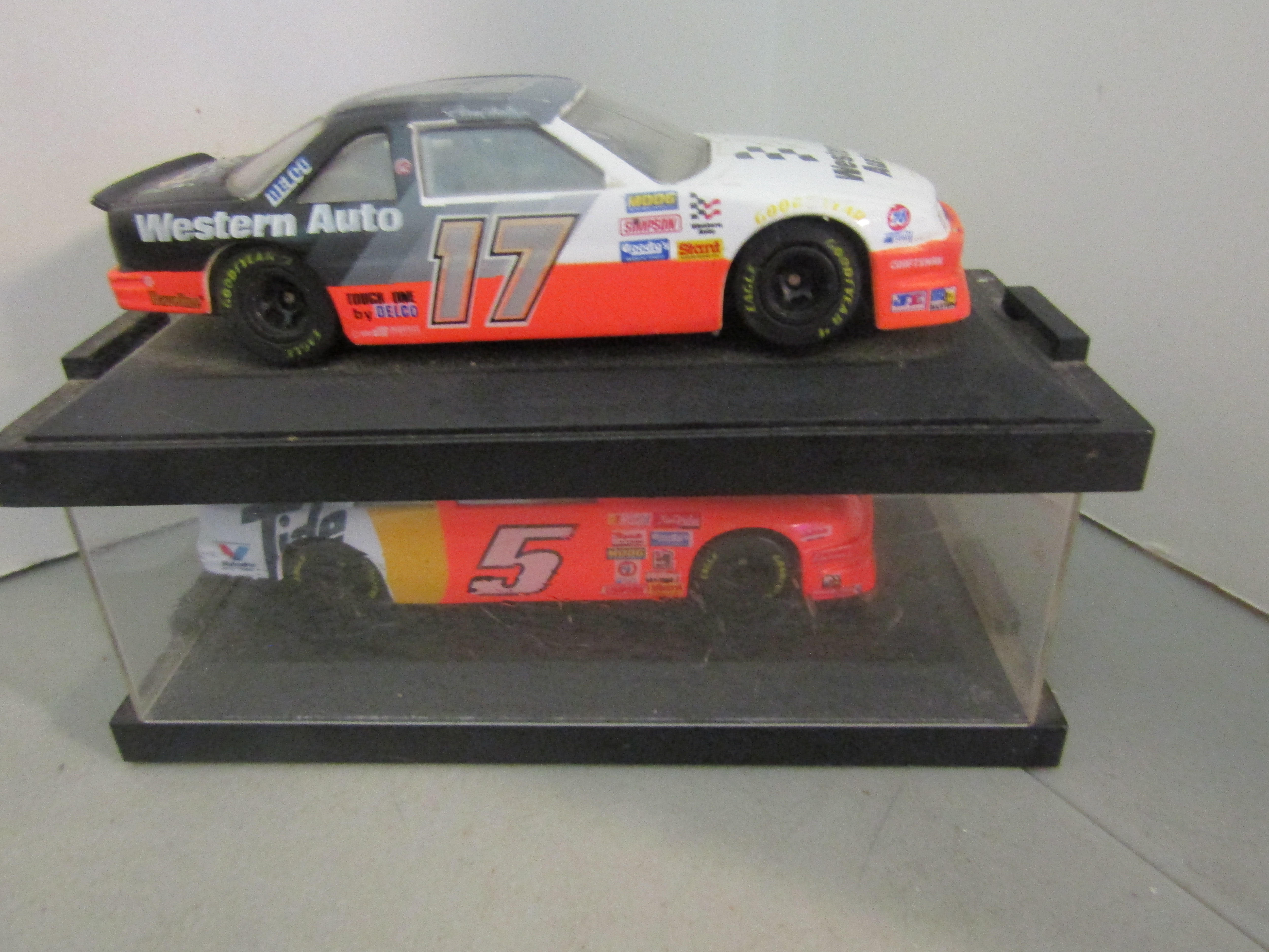 Vintage Die-Cast Racing Cars #5 and #17