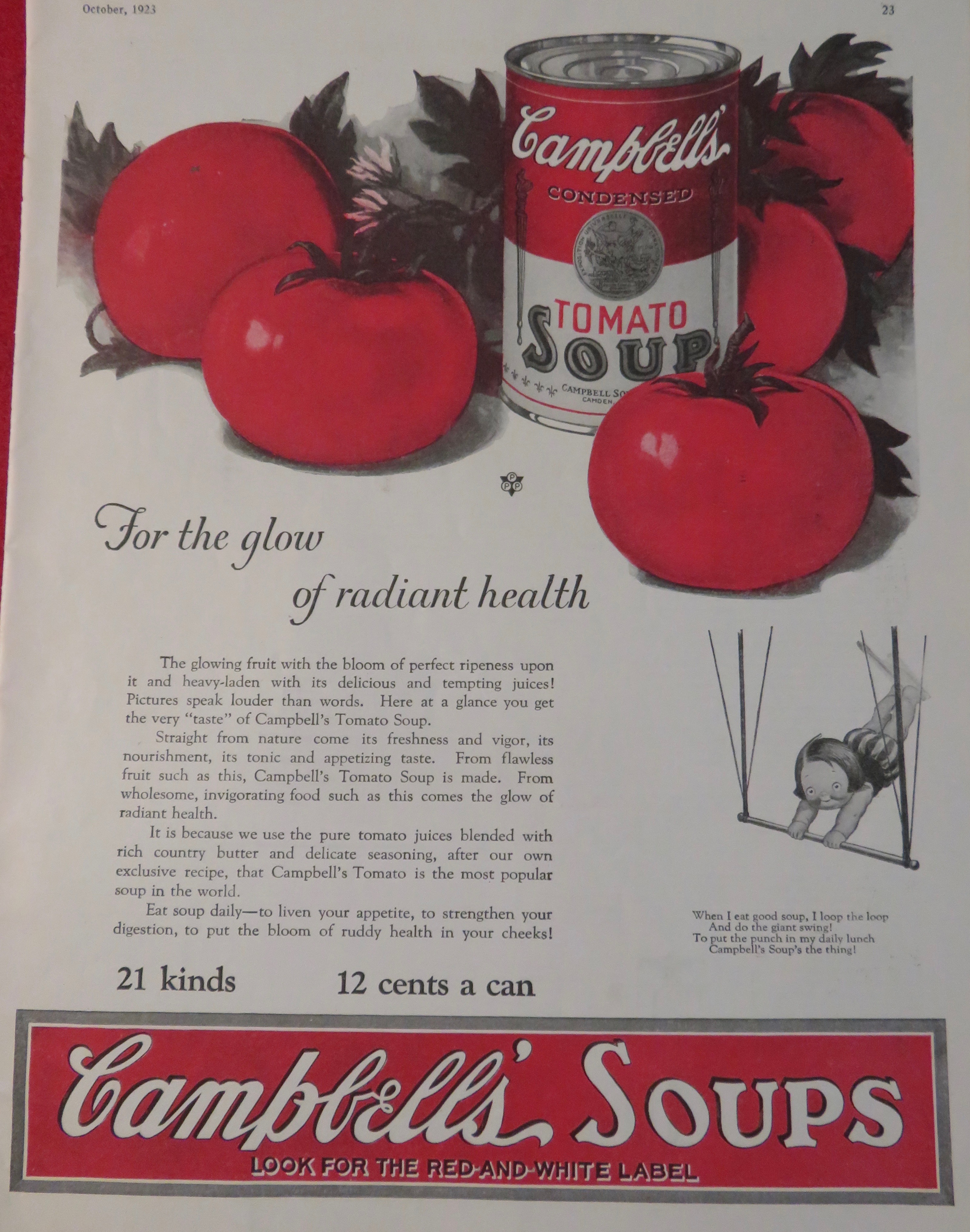1923 Campbell's Tomato Soup with Tomatoes
