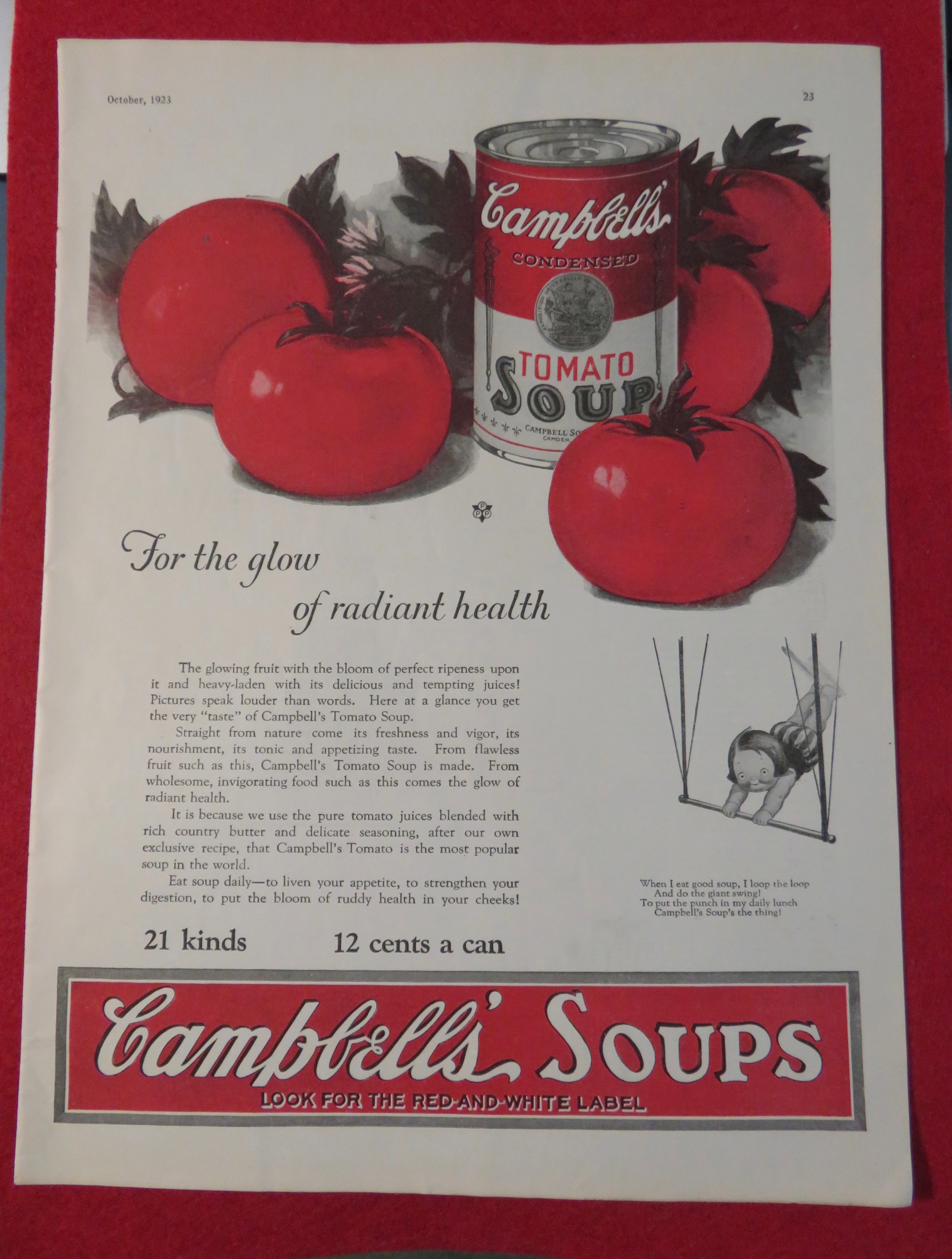 1923 Campbell's Tomato Soup with Tomatoes