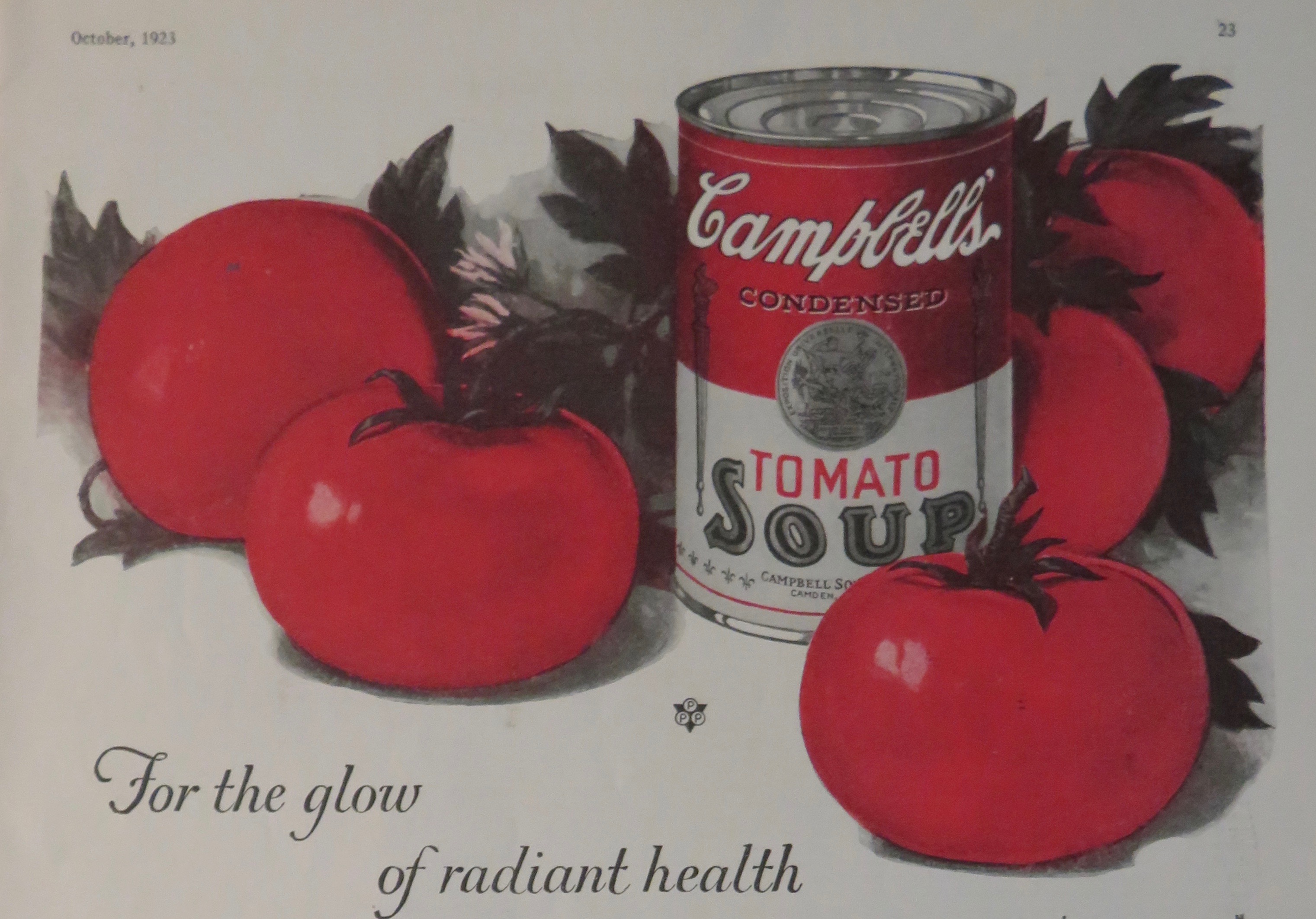 1923 Campbell's Tomato Soup with Tomatoes