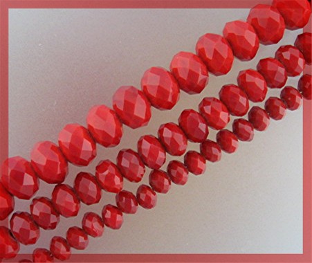 Donna Dressler Sterling Silver Red Crystal Necklace