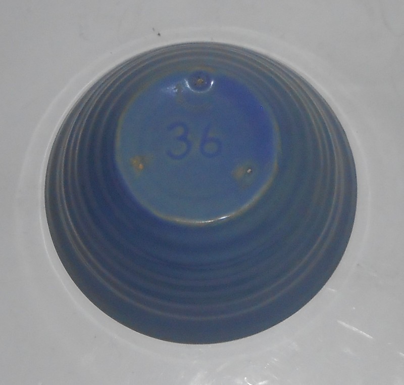 VINTAGE Bauer Pottery Ring Ware #36 Delph Mixing Bowl #1
