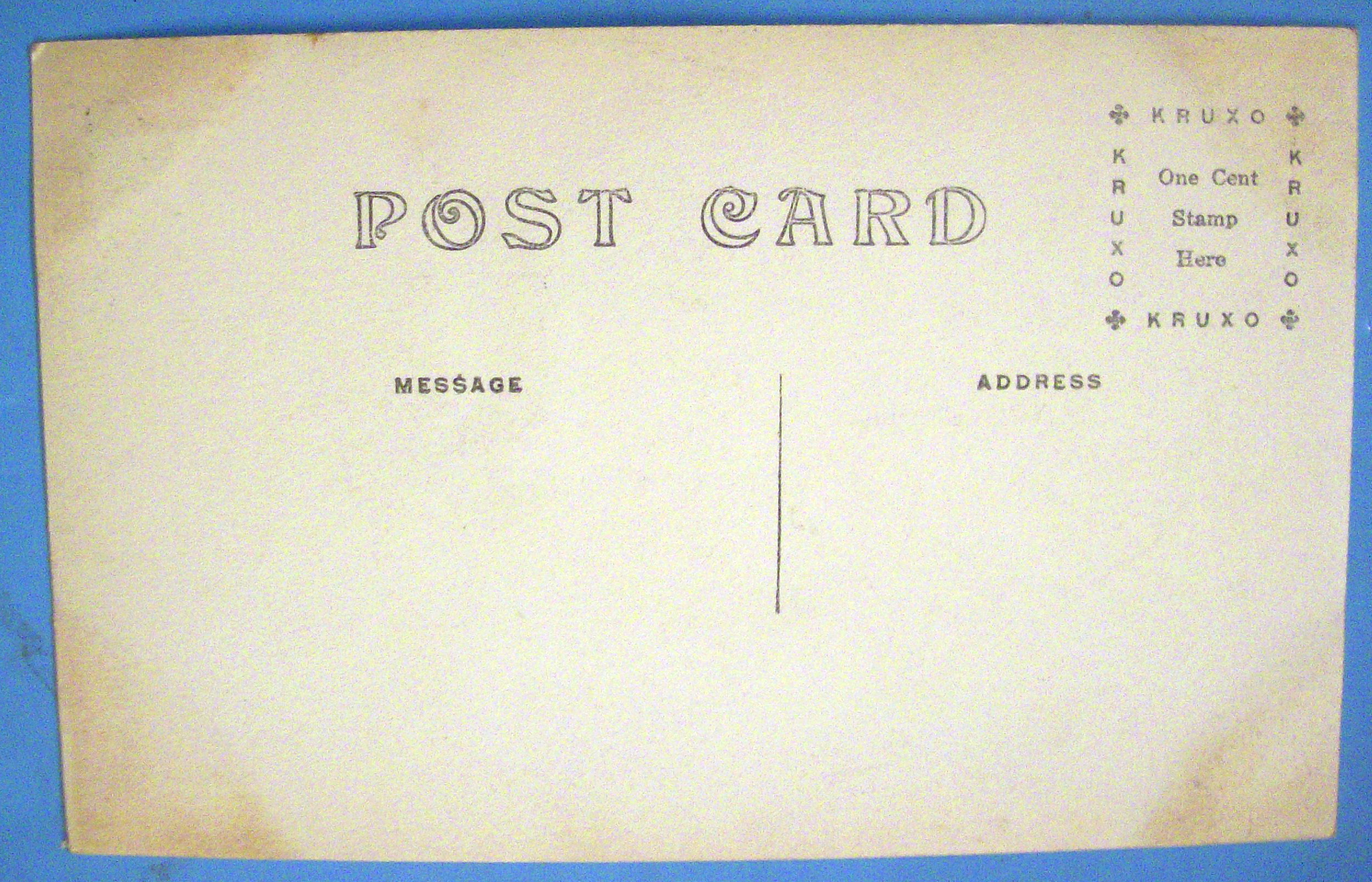 Two Story Building Postcard of a Vintage Building