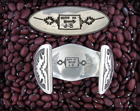 Navajo 14K Gold Sterling Silver John Begay Cuff