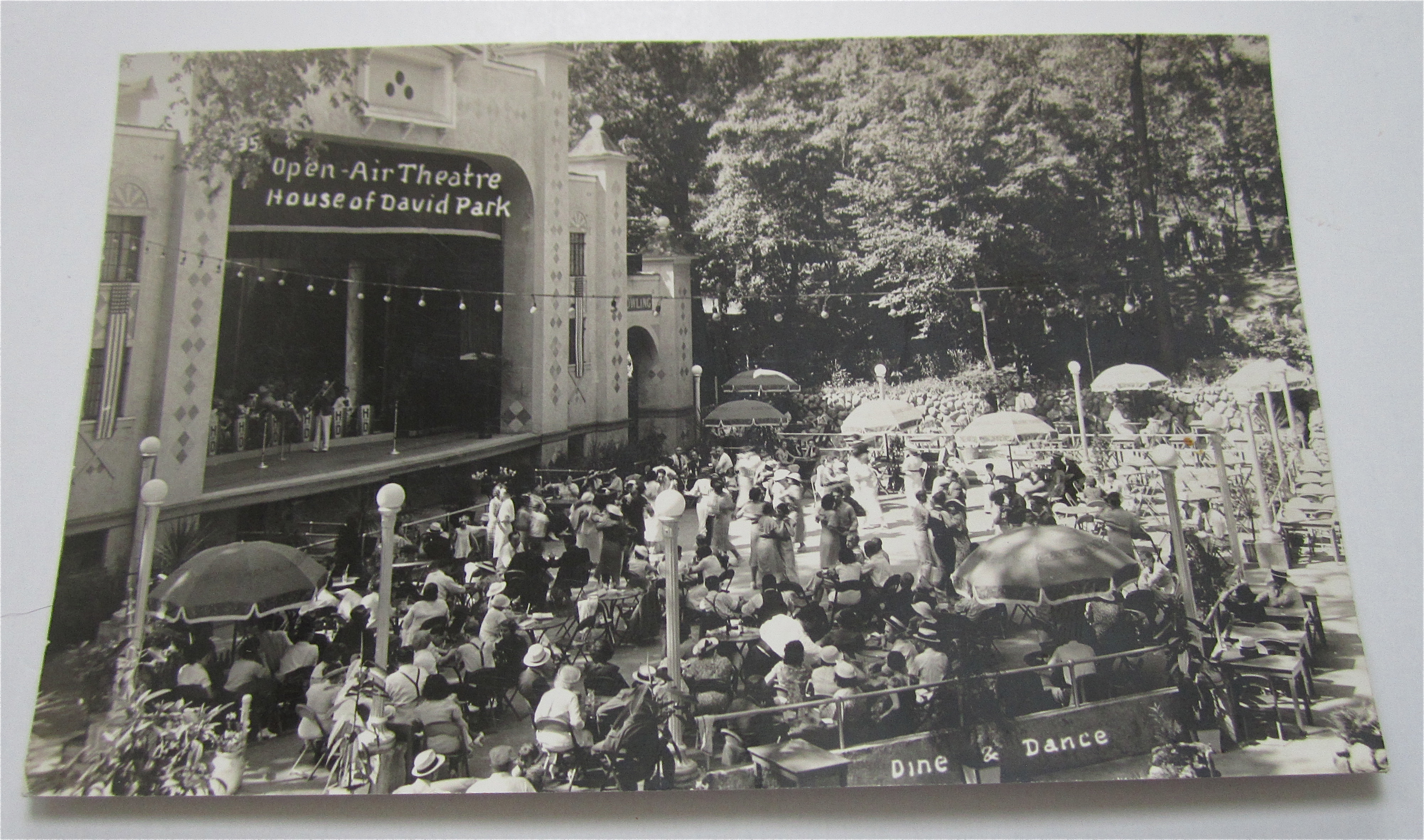 Open Air Theatre, House Of David Park Postcard
