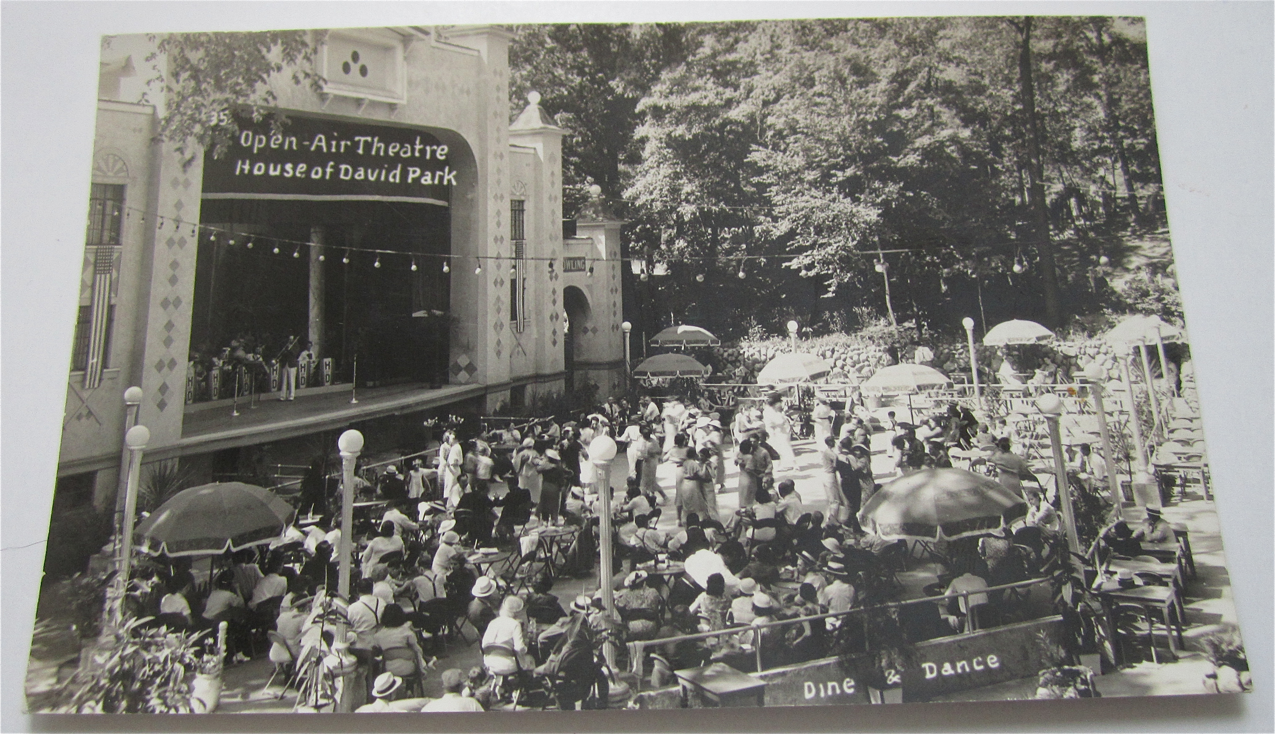 Open Air Theatre, House Of David Park Postcard
