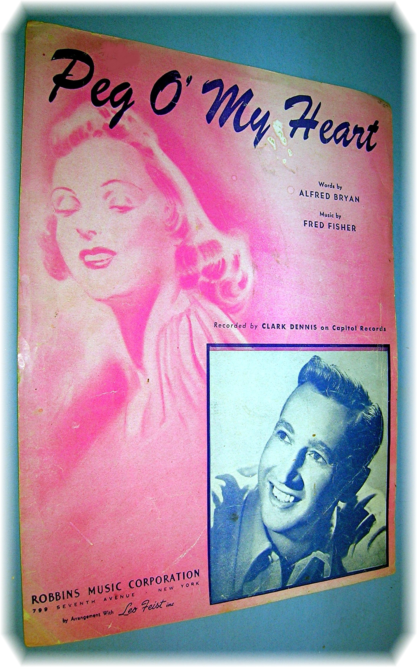 Sheet Music Peg O' My Heart.....