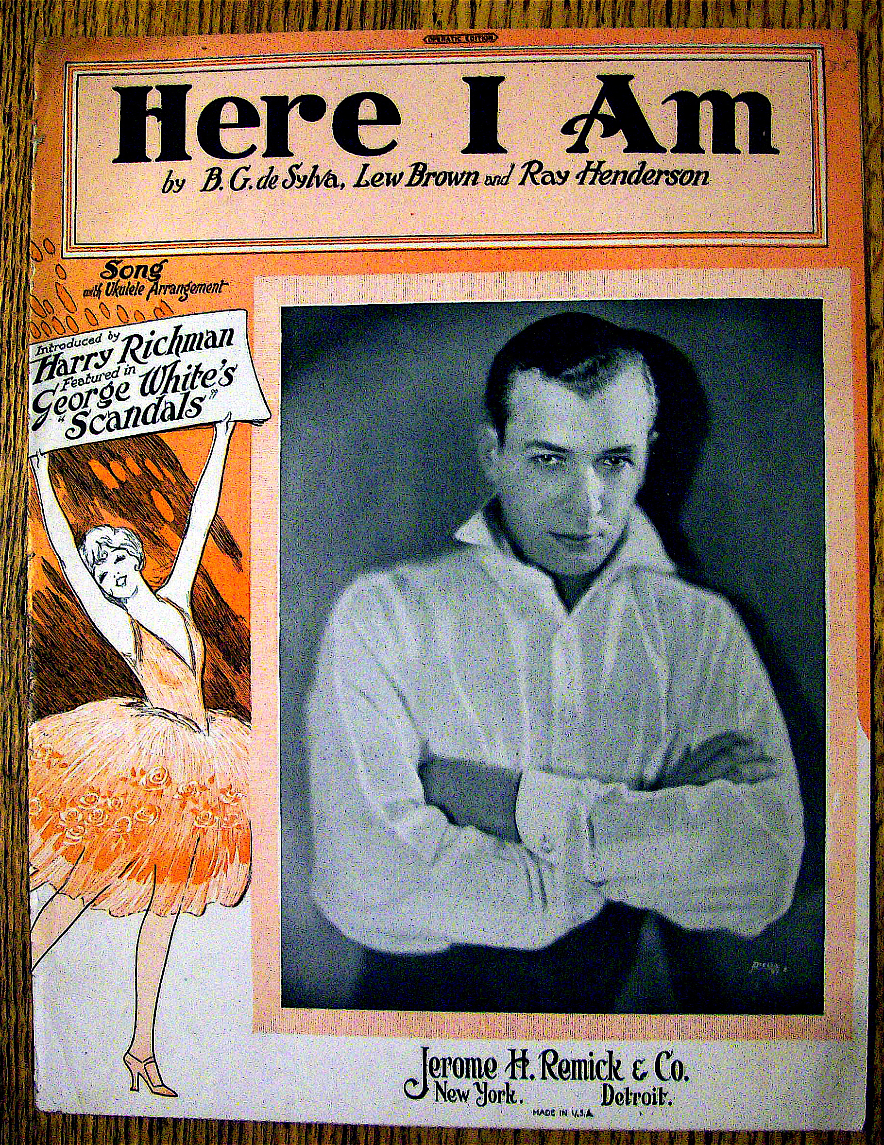 Sheet Music For 1926 Here I Am