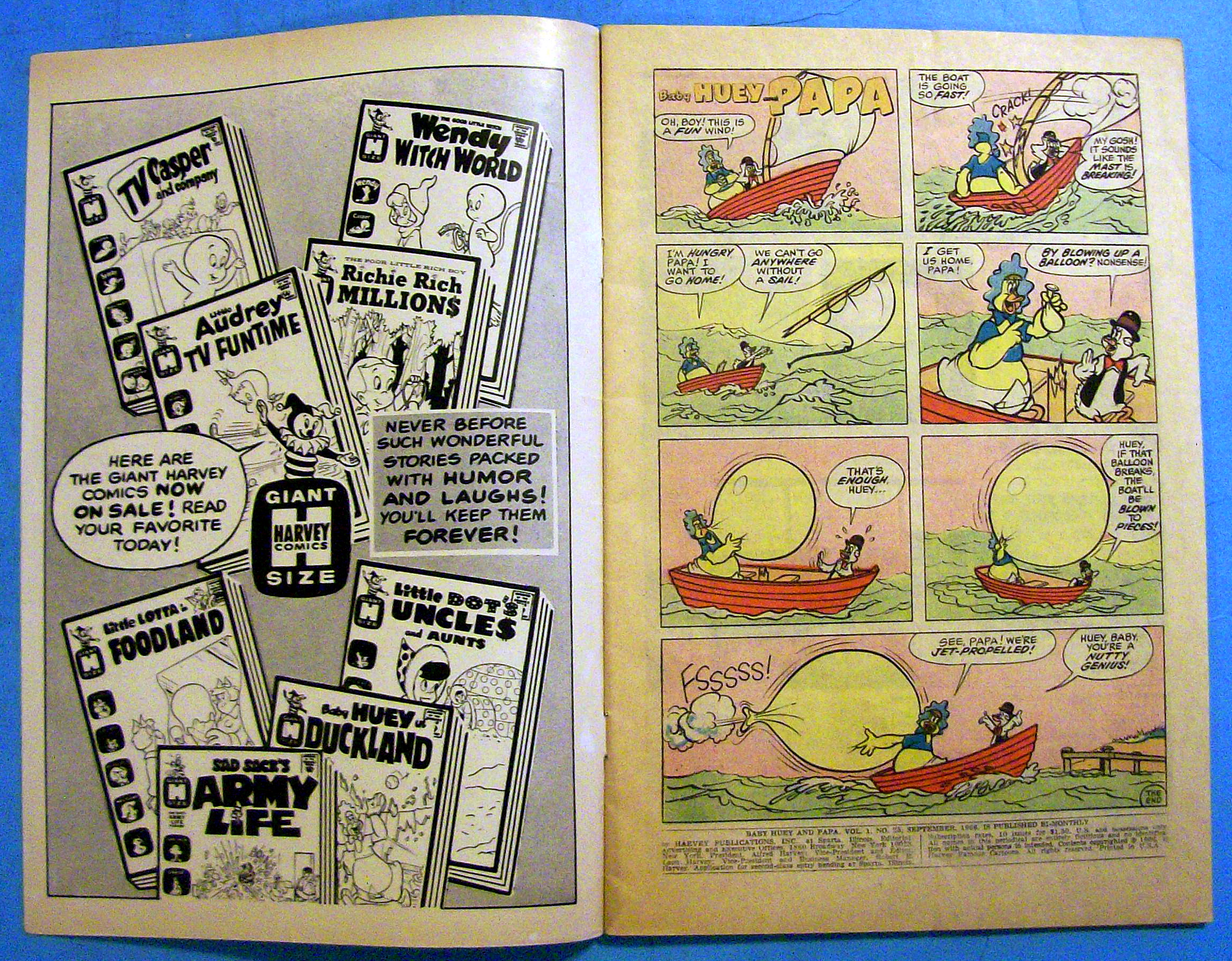 Baby Huey & Papa Comic #25 September 1966