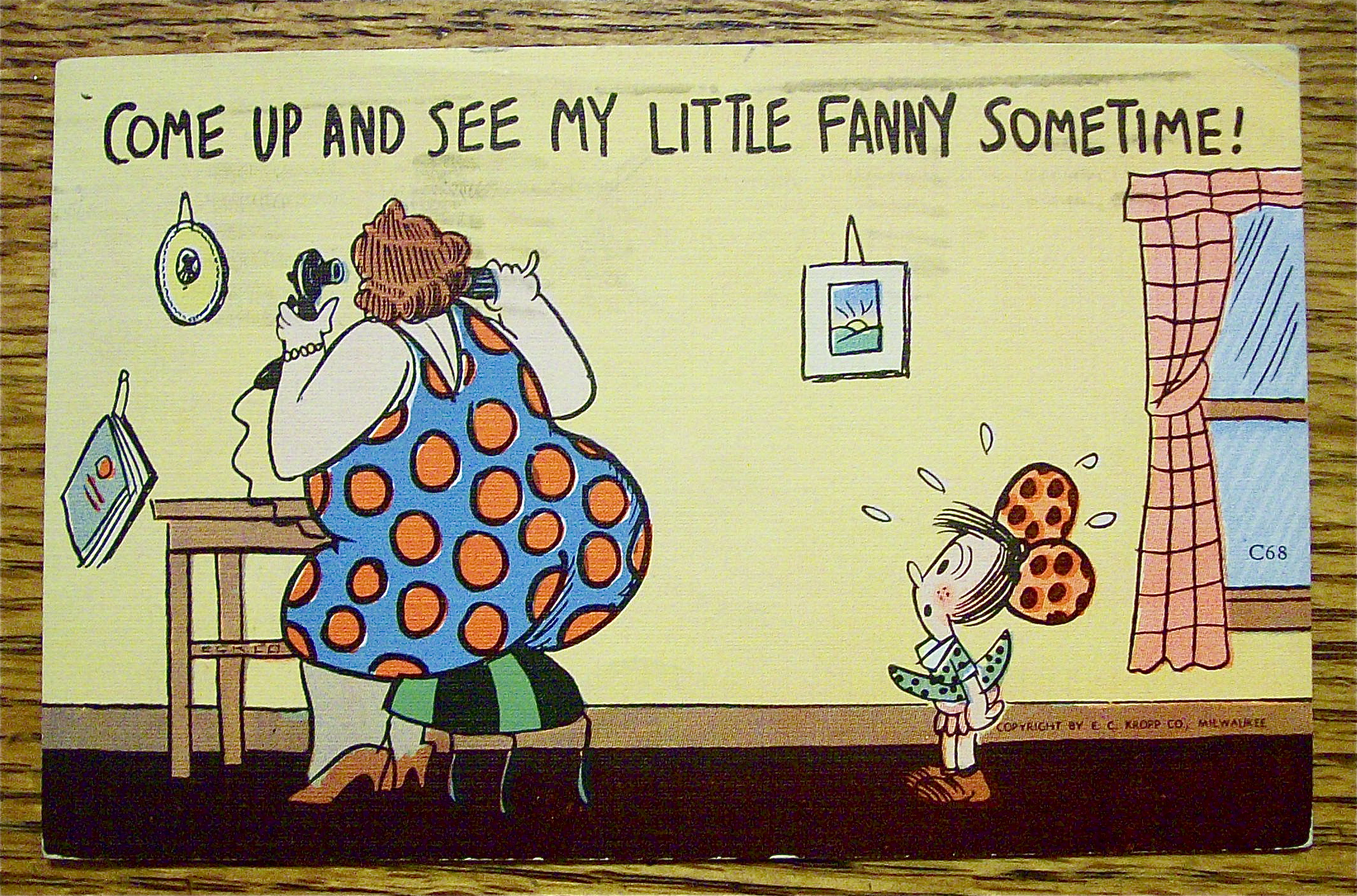 A Woman On Phone And Child Staring At Her Postcard