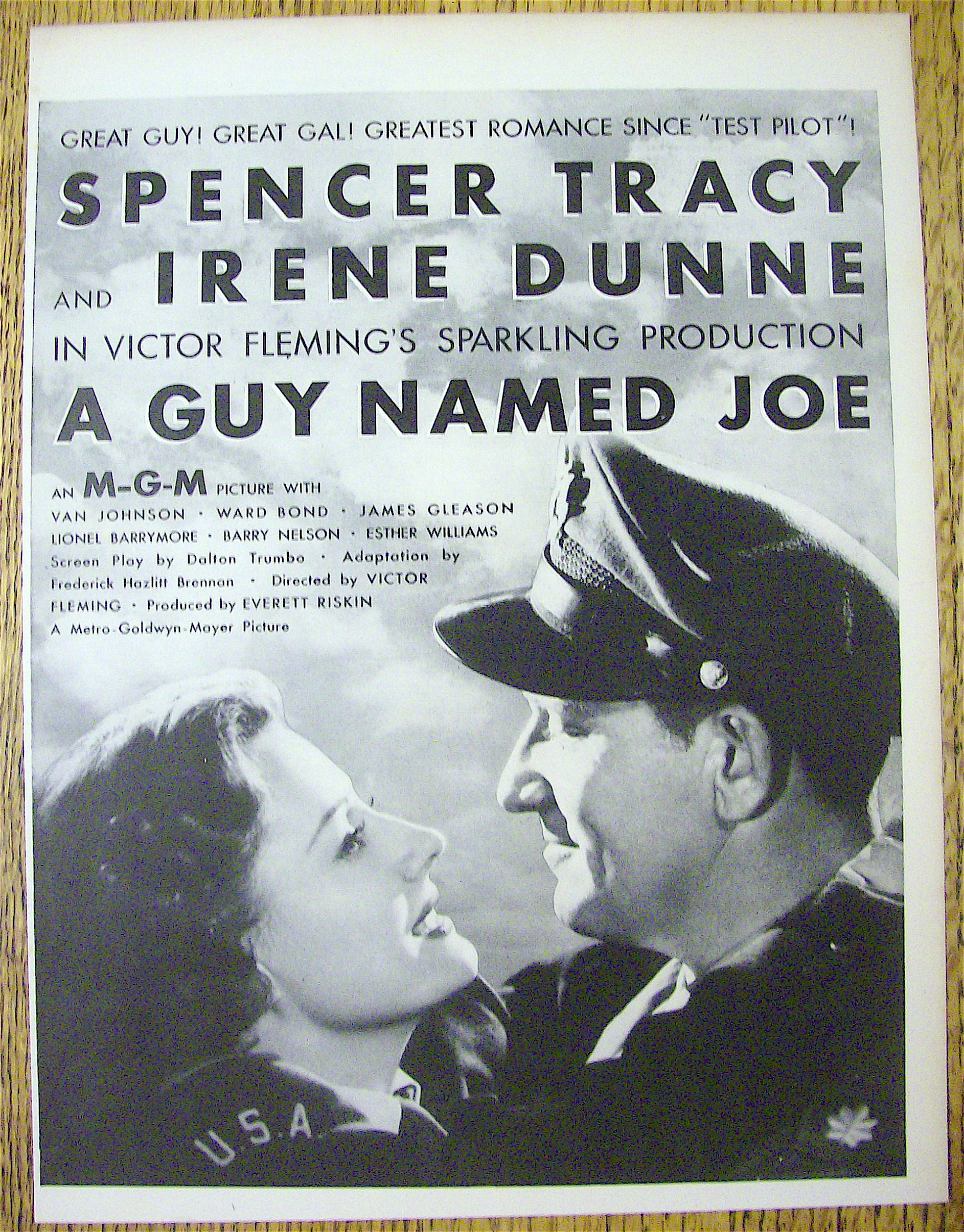 1944 A Guy Named Joe w/Spencer Tracy & Irene Dunne
