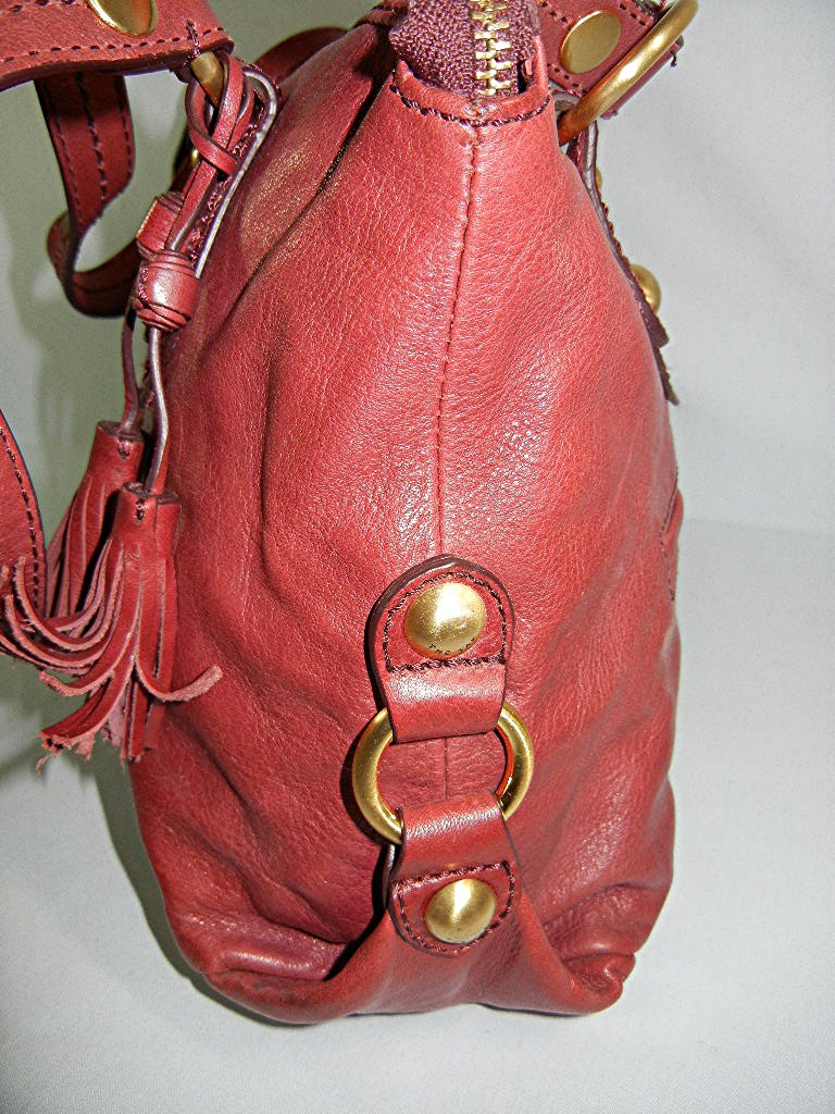 Bag Purse The SAK Satchel  Red Leather