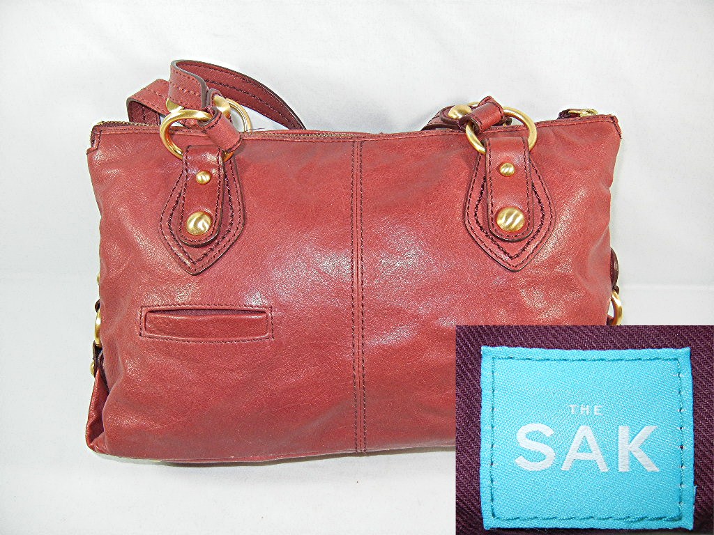 Bag Purse The SAK Satchel  Red Leather