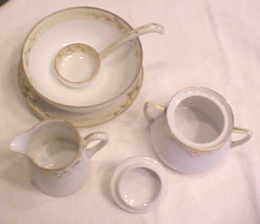 Nippon Hand Painted Creamer Sugar + More