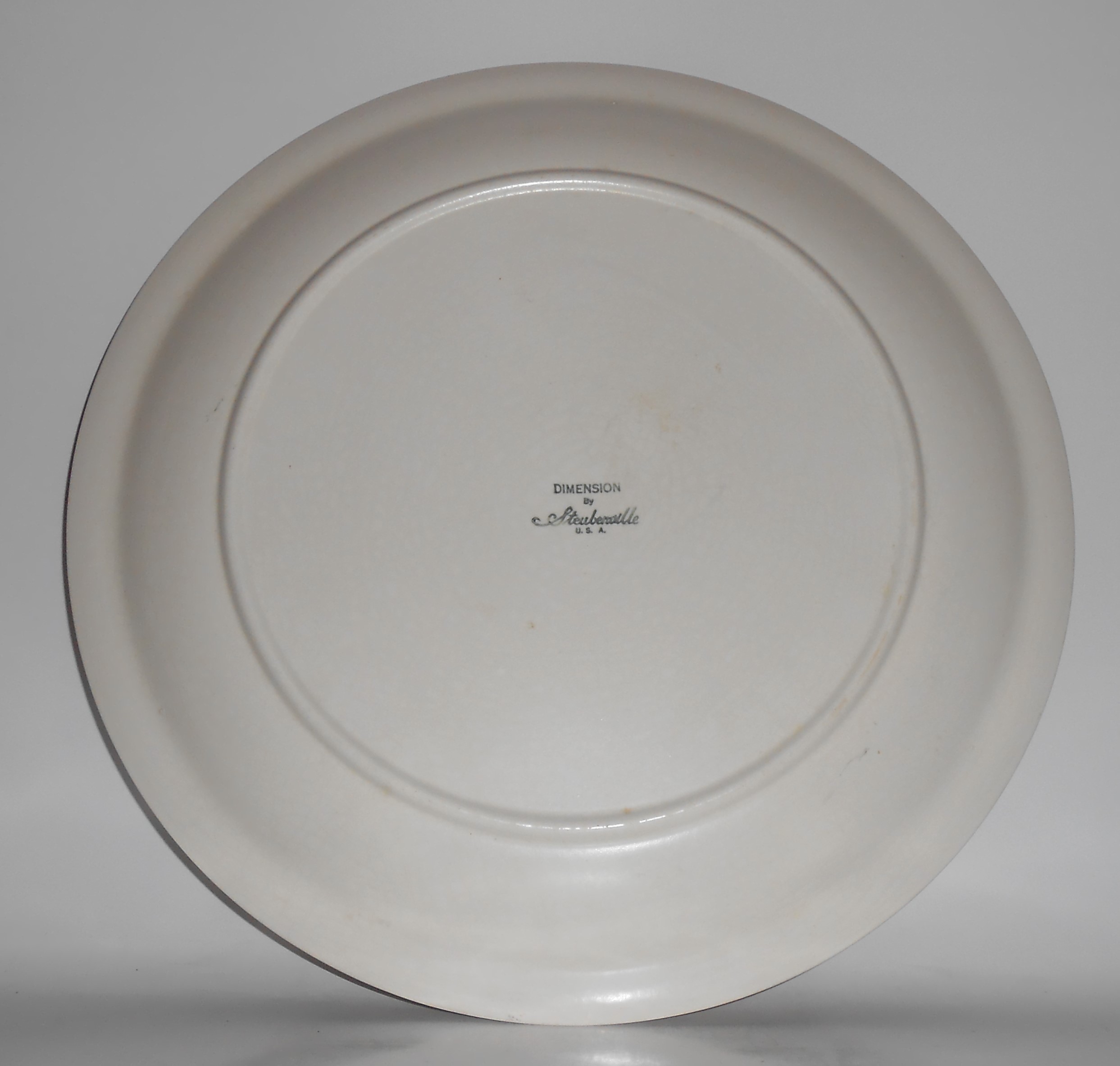 Steubenville Pottery Dimension Chop Plate VERY RARE