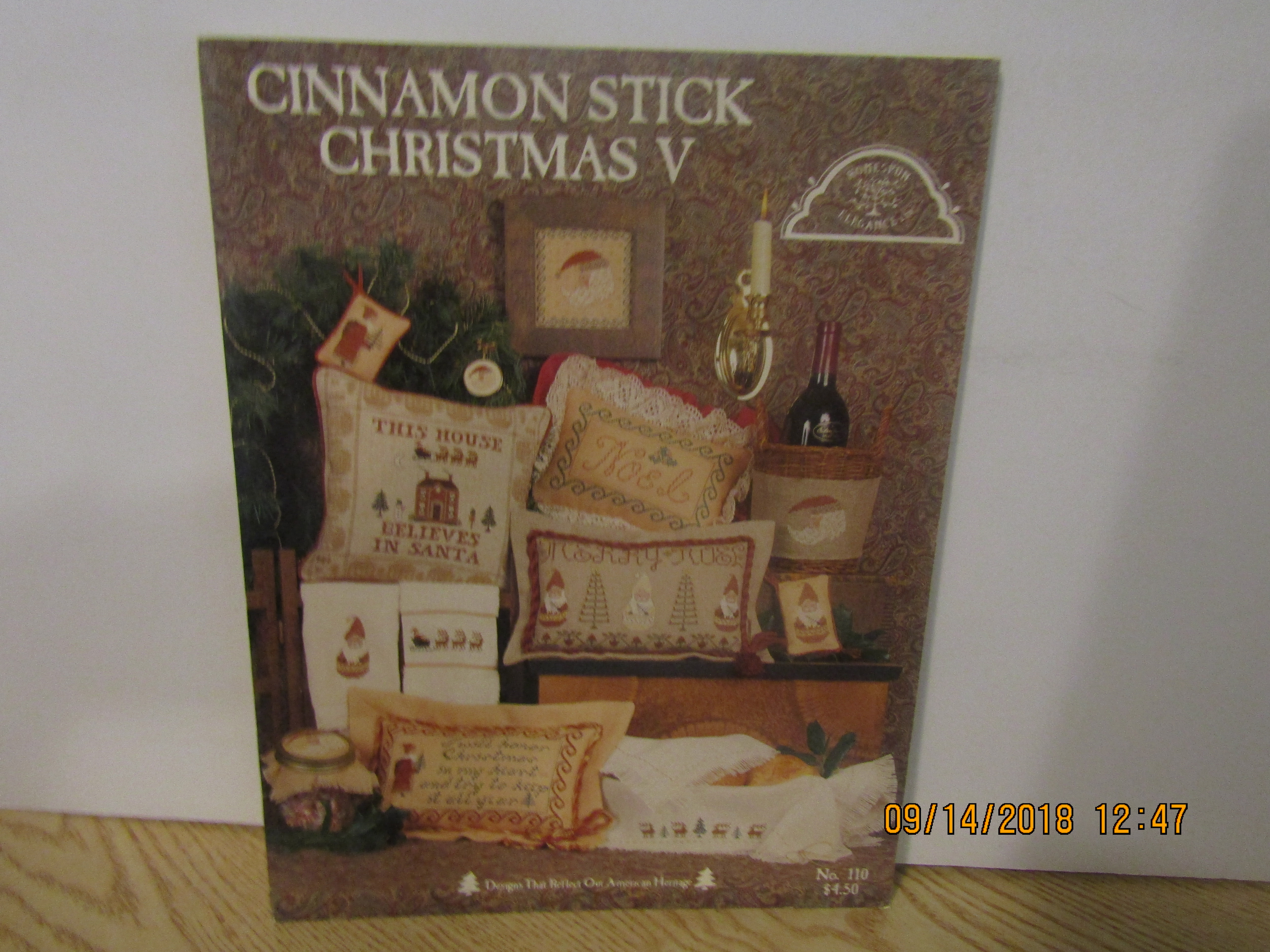 Homespun Cross Stitch Cinnamon Stick Christmas V #110