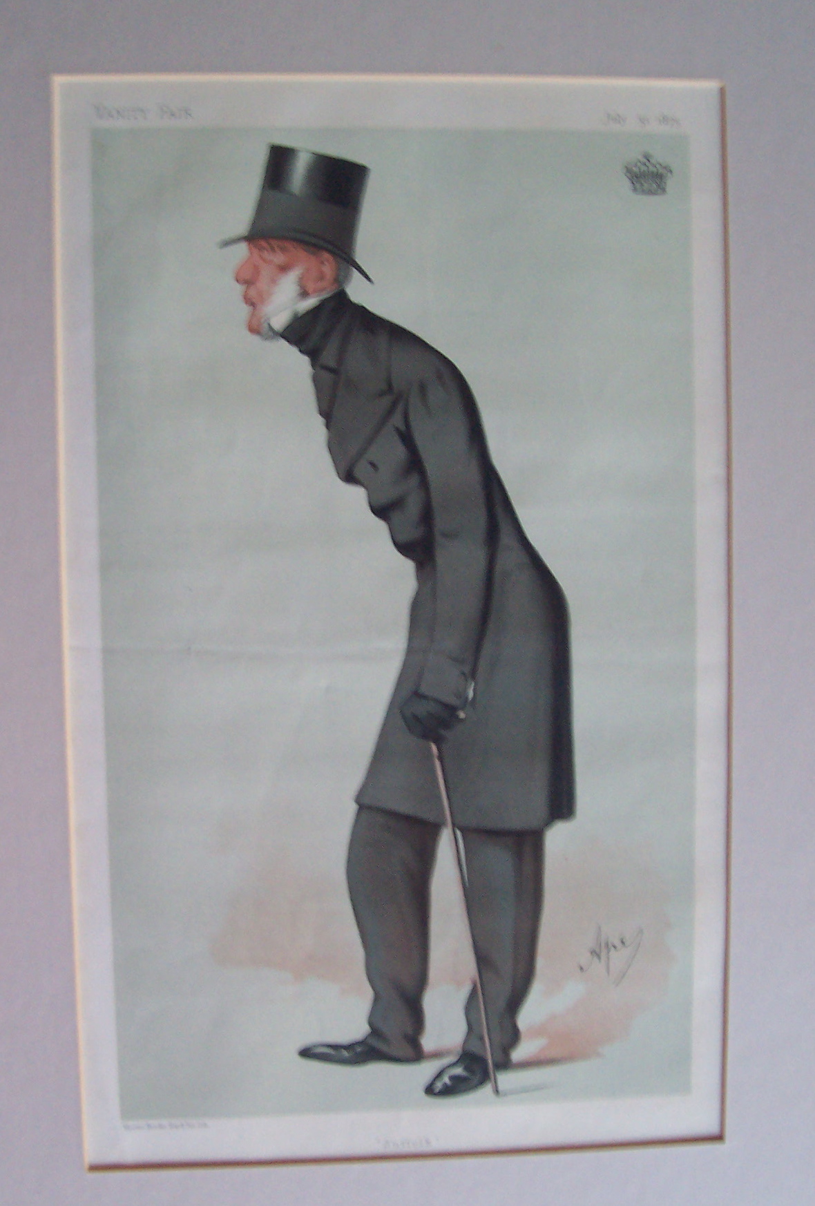 1875 Vanity Fair Ape Print Earl Of Stradbroke