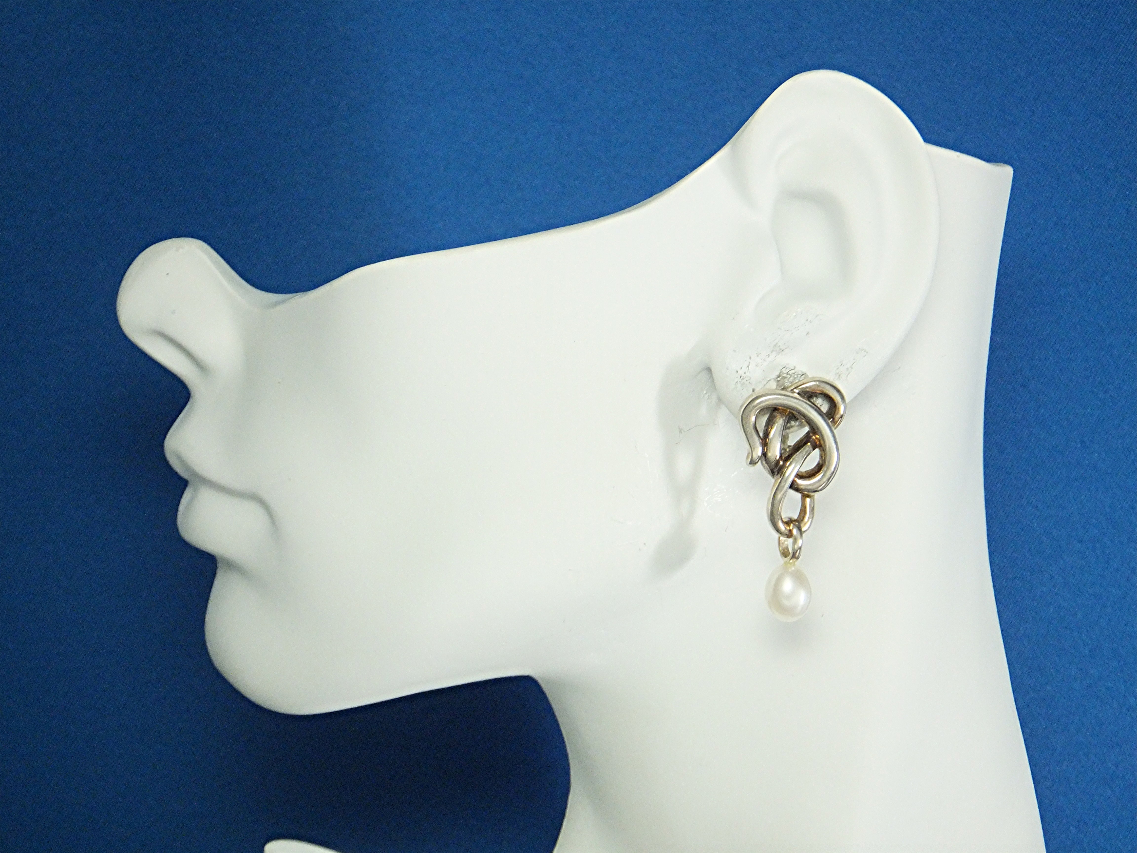 Earrings Sterling Silver Freshwater Pearl A.C Studio