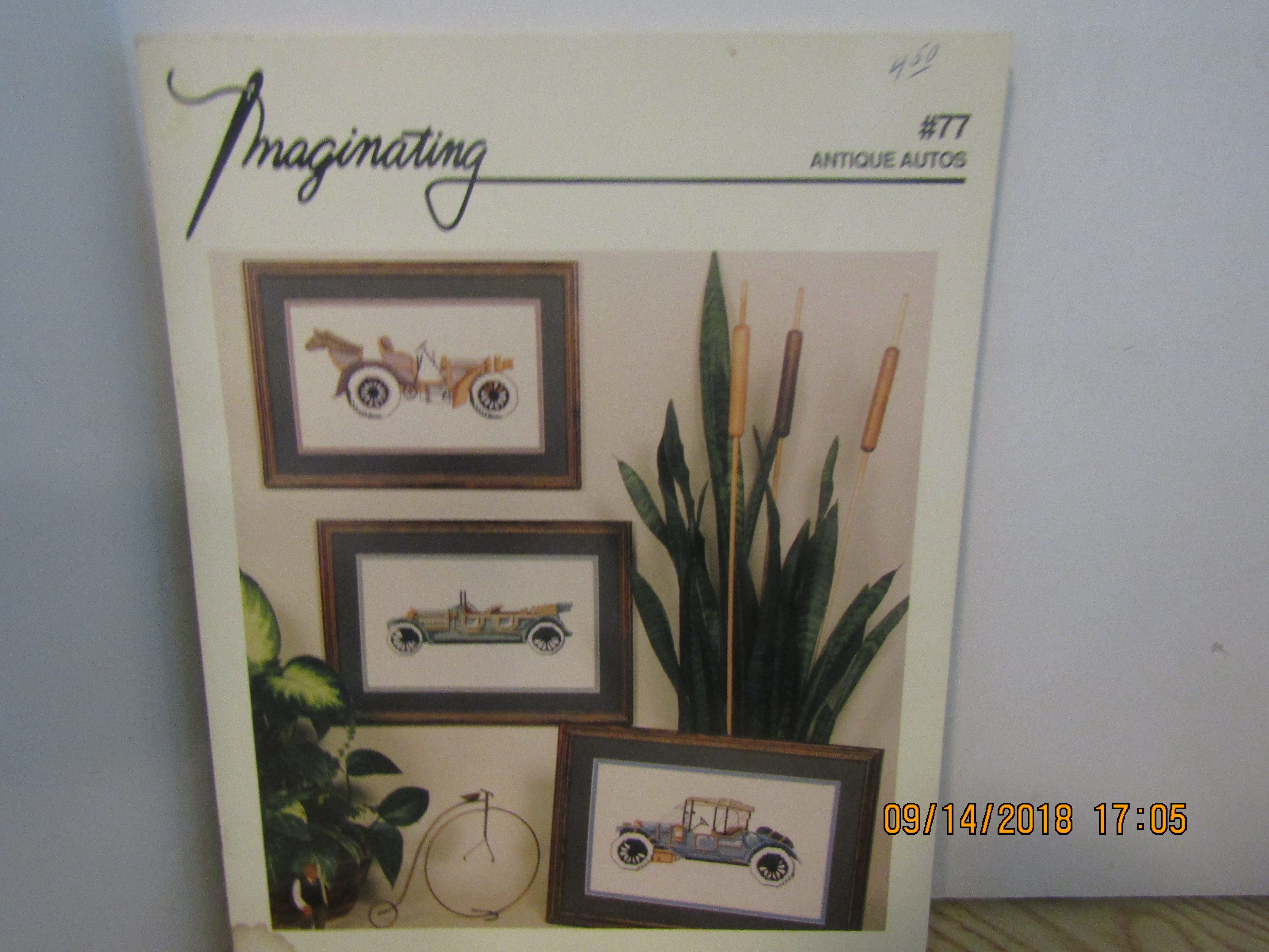 Imaginating Cross Stitch Book Antique Autos #77
