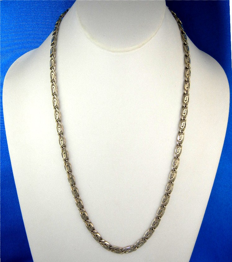 Necklace Vintage Ornate  Sterling Silver