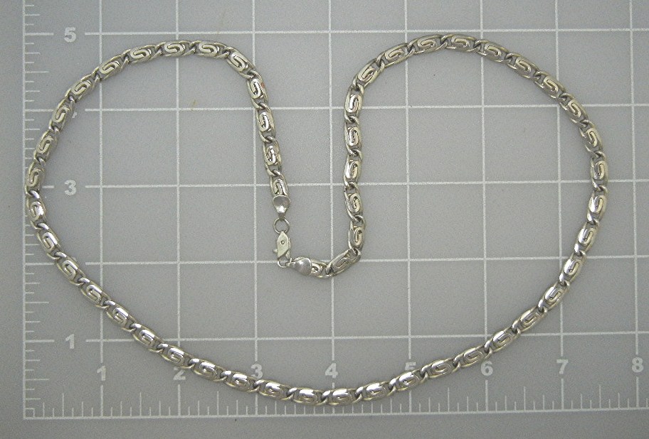 Necklace Vintage Ornate  Sterling Silver