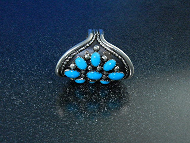 Navajo Sleeping Beauty Turquoise Sterling Silver Living