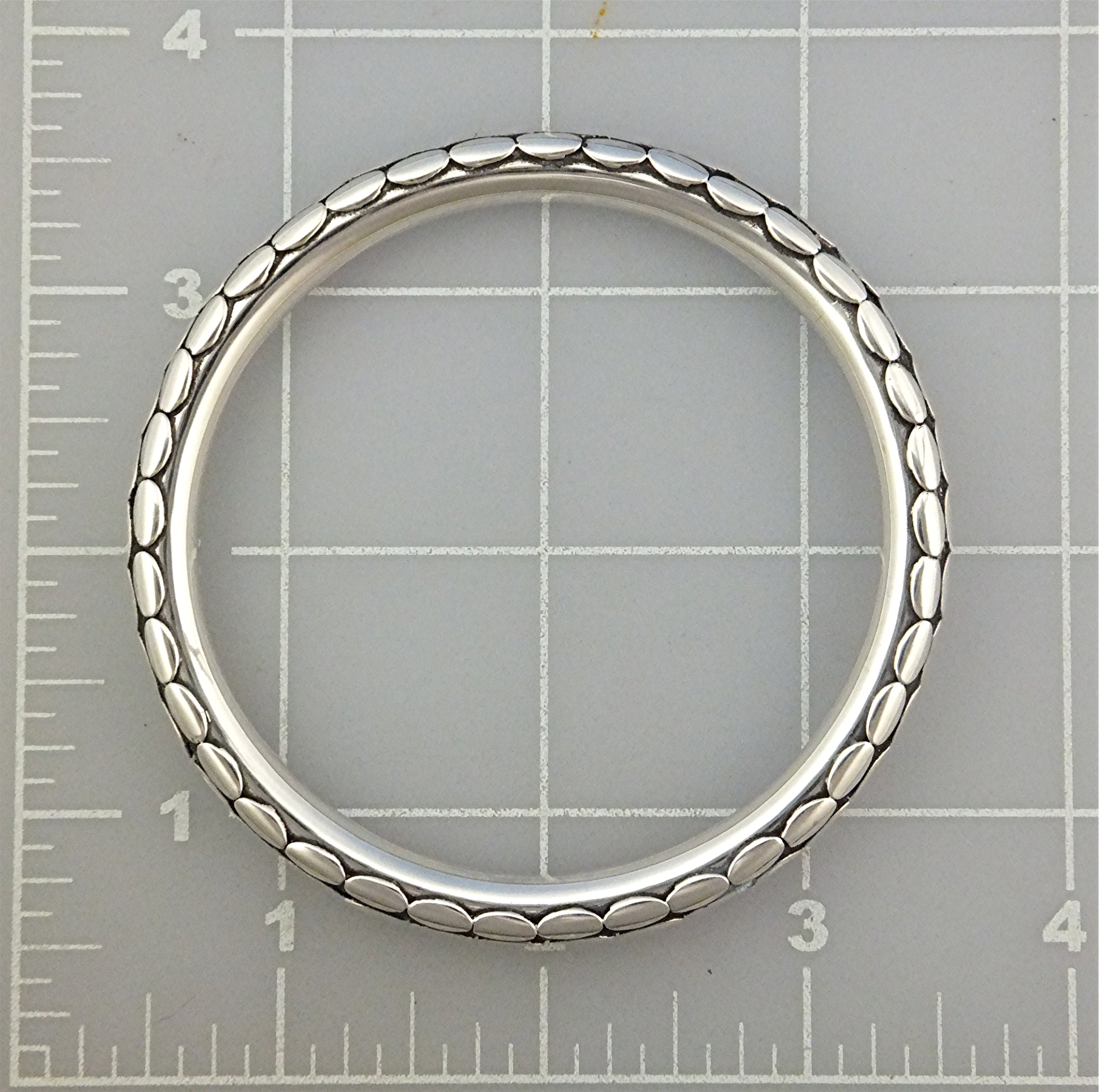 Bracelet Sterling Silver Oval Dot John Hardy Look Bali