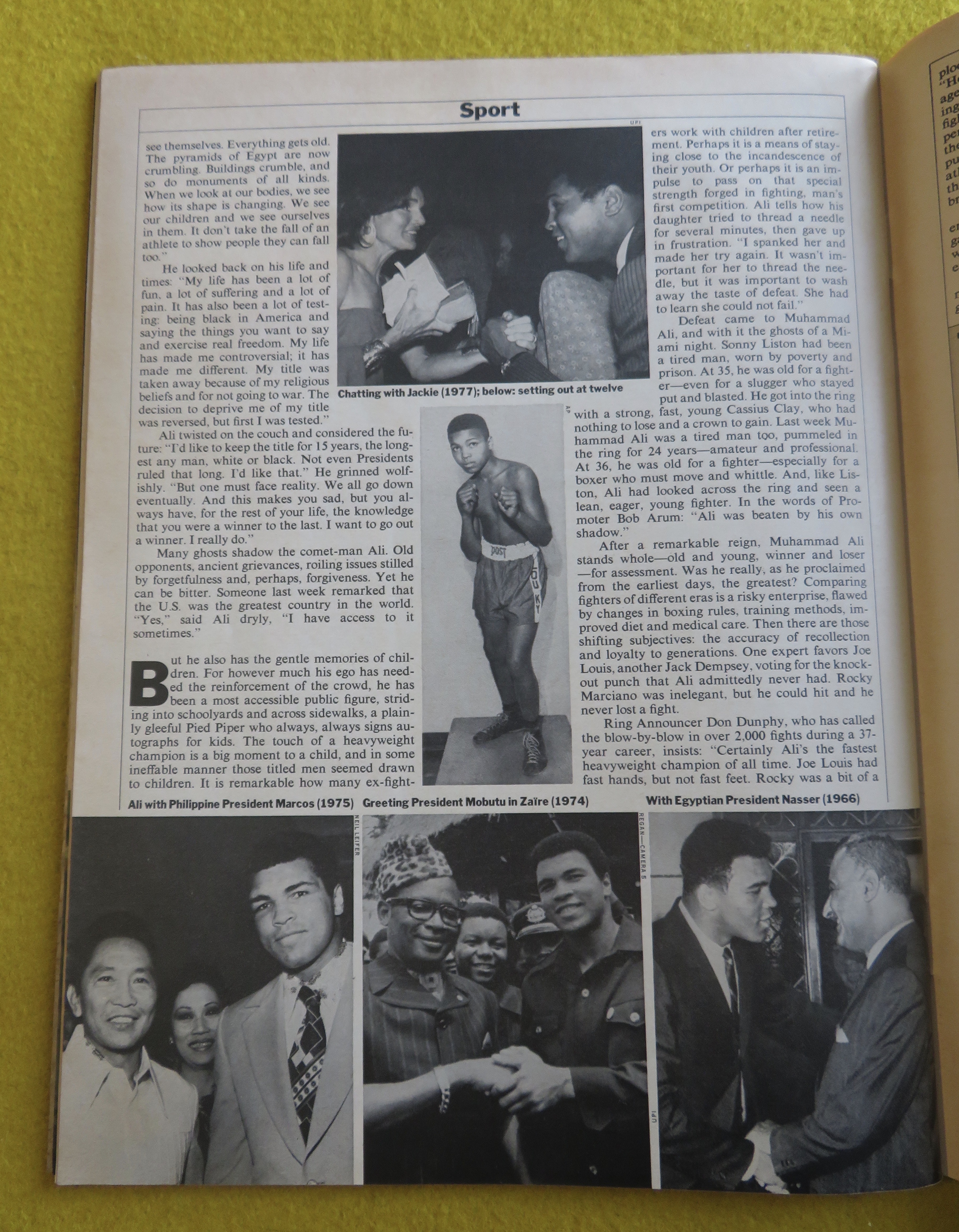 Time Magazine February 27, 1978 Muhammad Ali