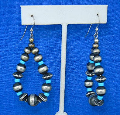 Sleeping Beauty Turquoise Sterling Silver Earrings
