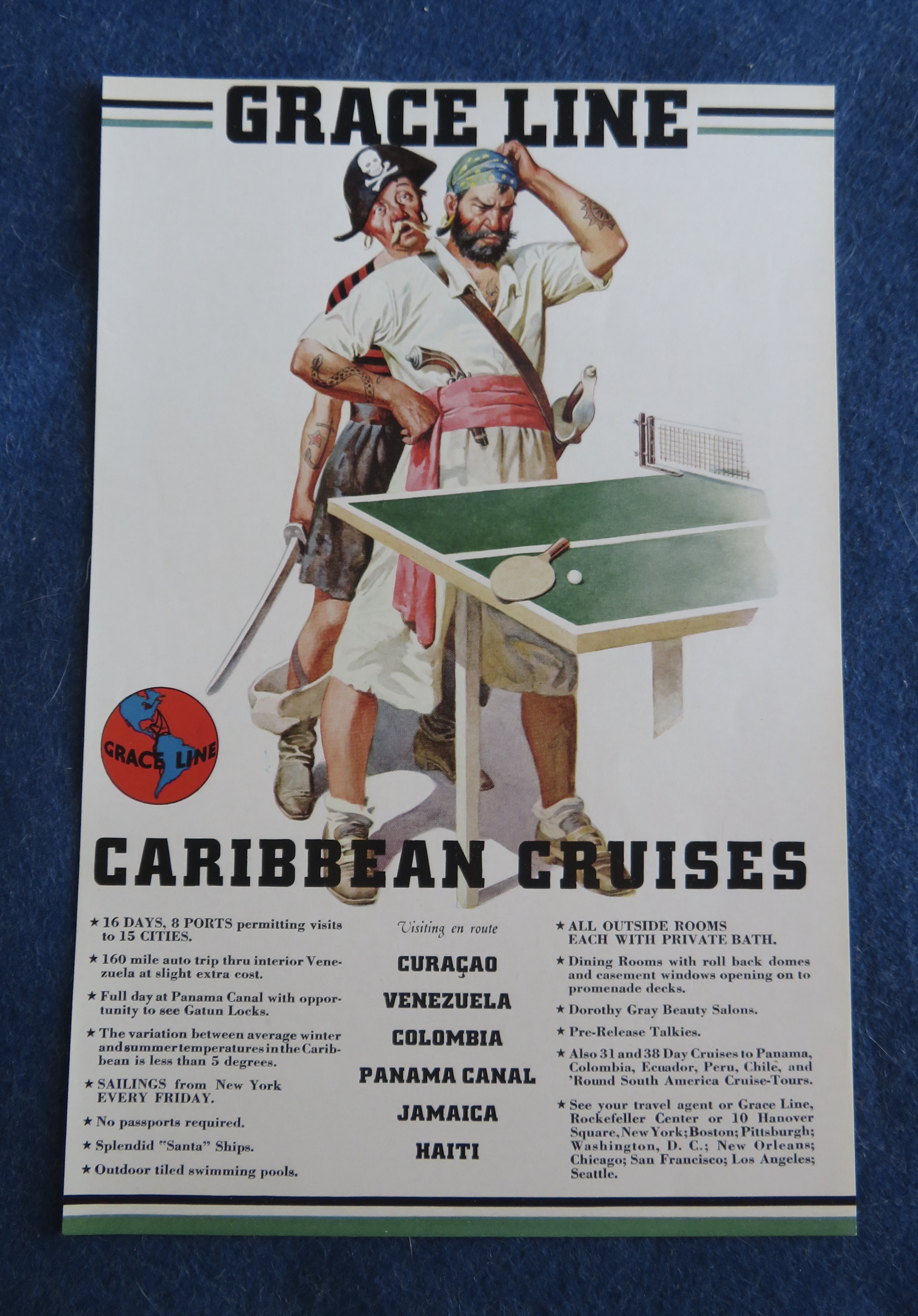 1938 Grace Line with Caribbean Cruises
