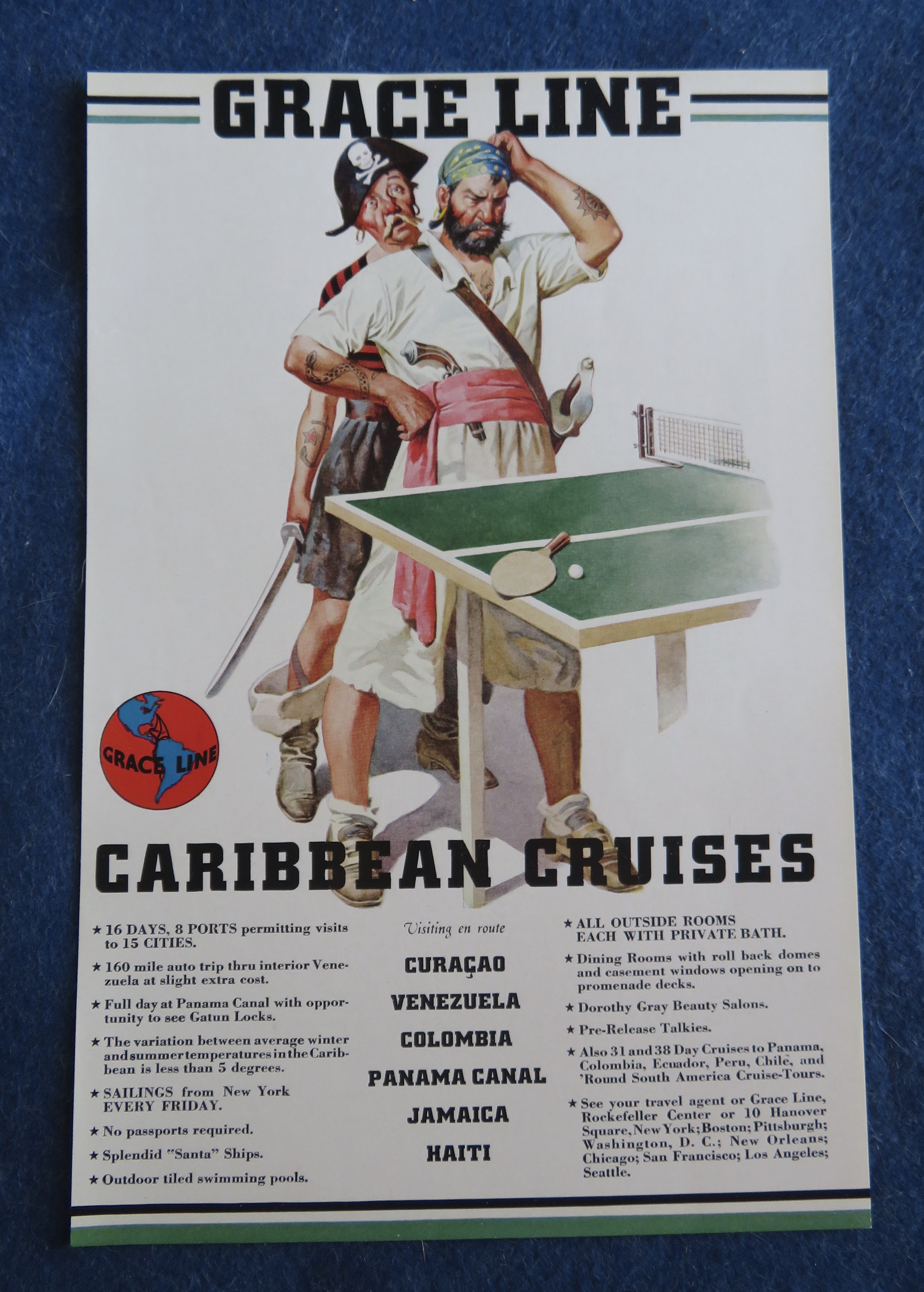 1938 Grace Line with Caribbean Cruises