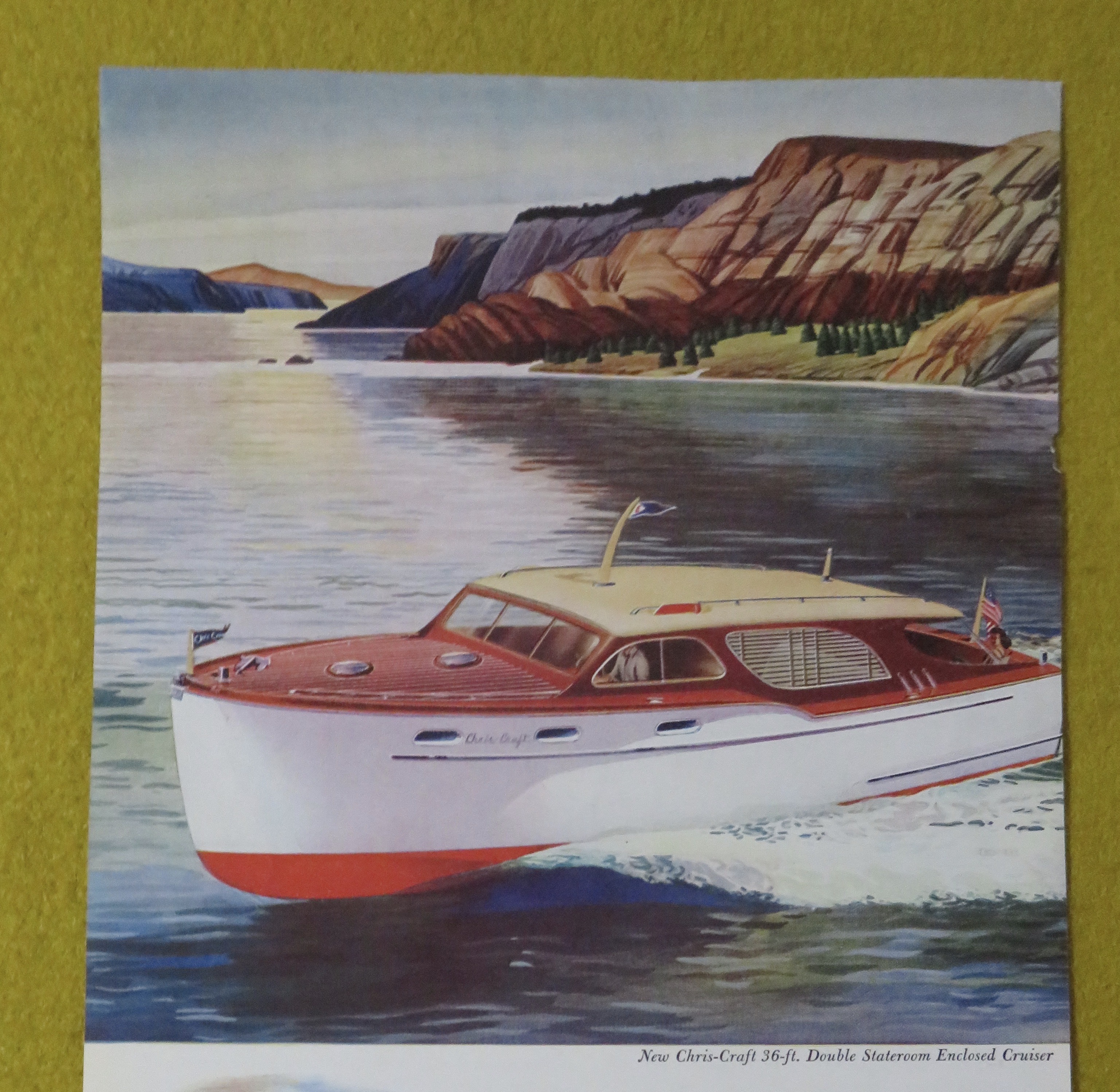 1945 Chris Craft with Stateroom Enclosed Cruiser