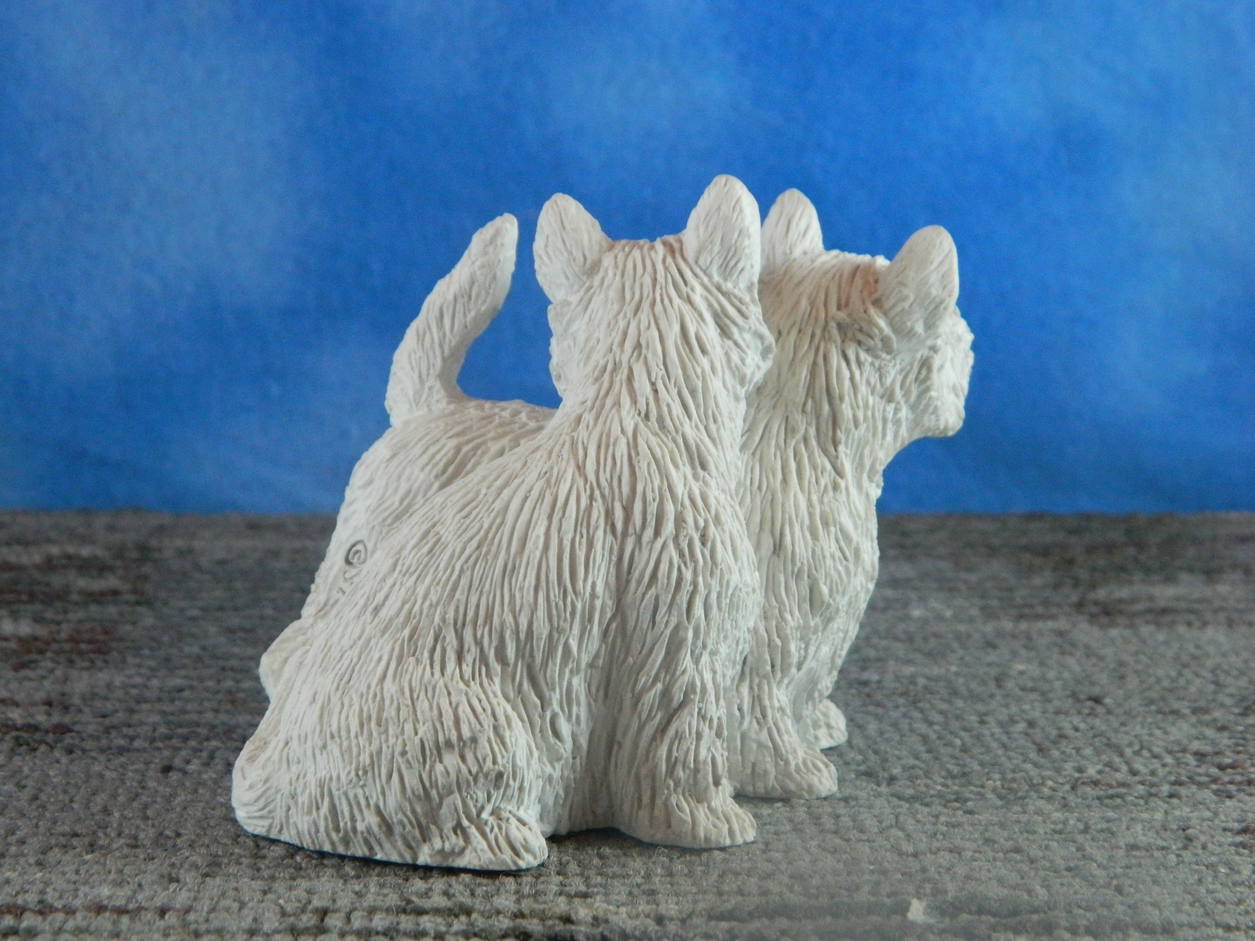 Stone Critter Resin West Highland Terrier Dog Pair