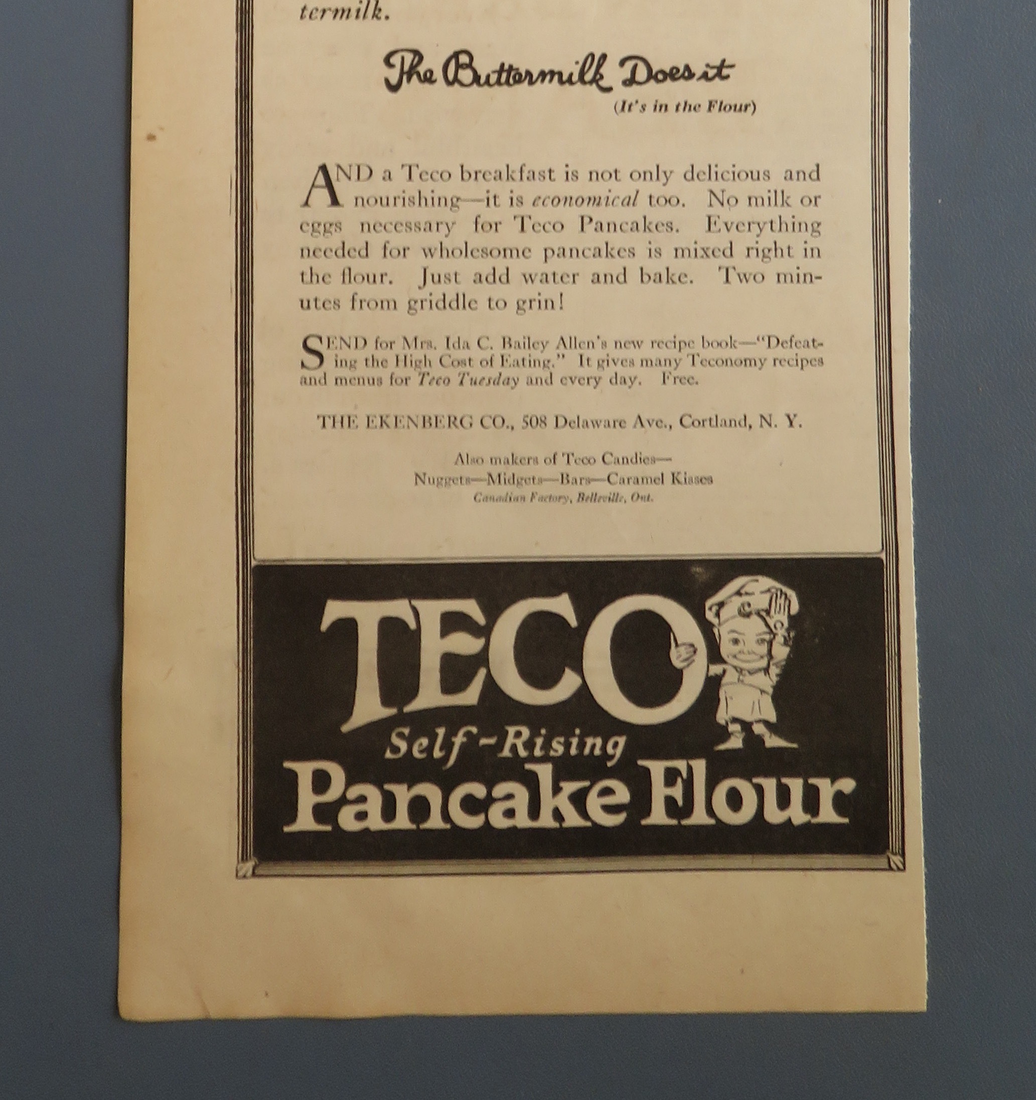 1920 Teco Self Rising Flour with Women Shopping