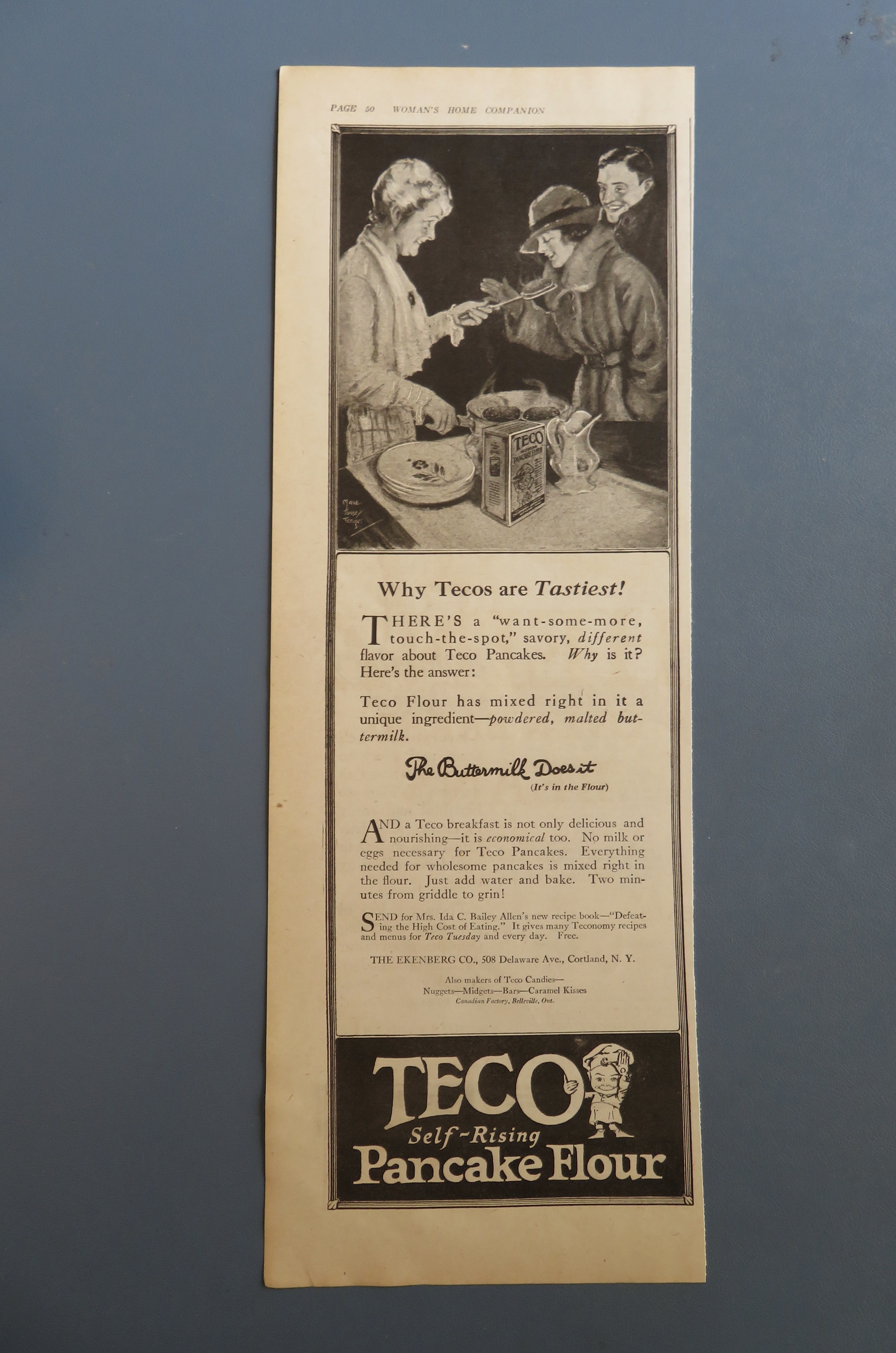 1920 Teco Self Rising Flour with Women Shopping