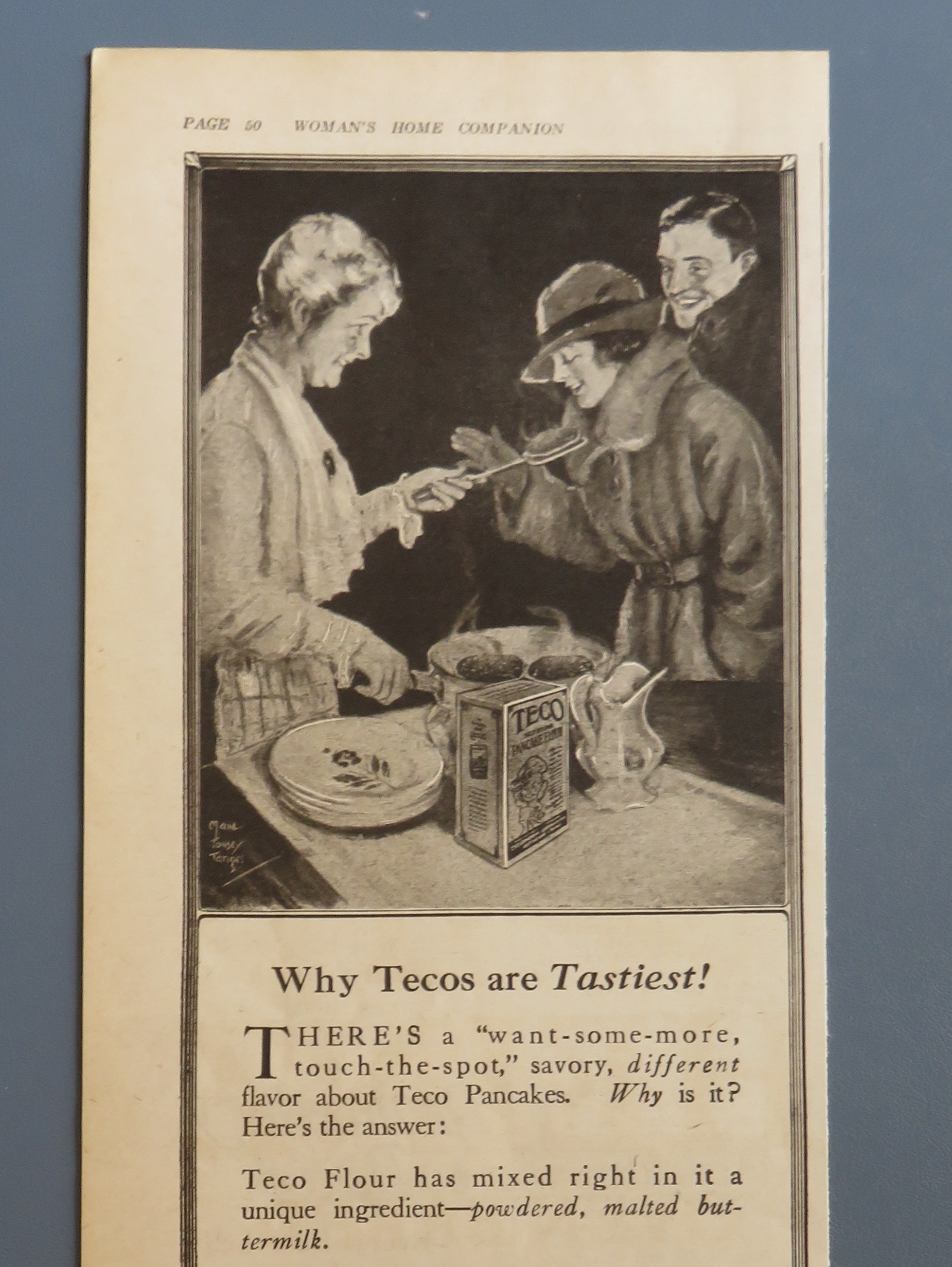 1920 Teco Self Rising Flour with Women Shopping