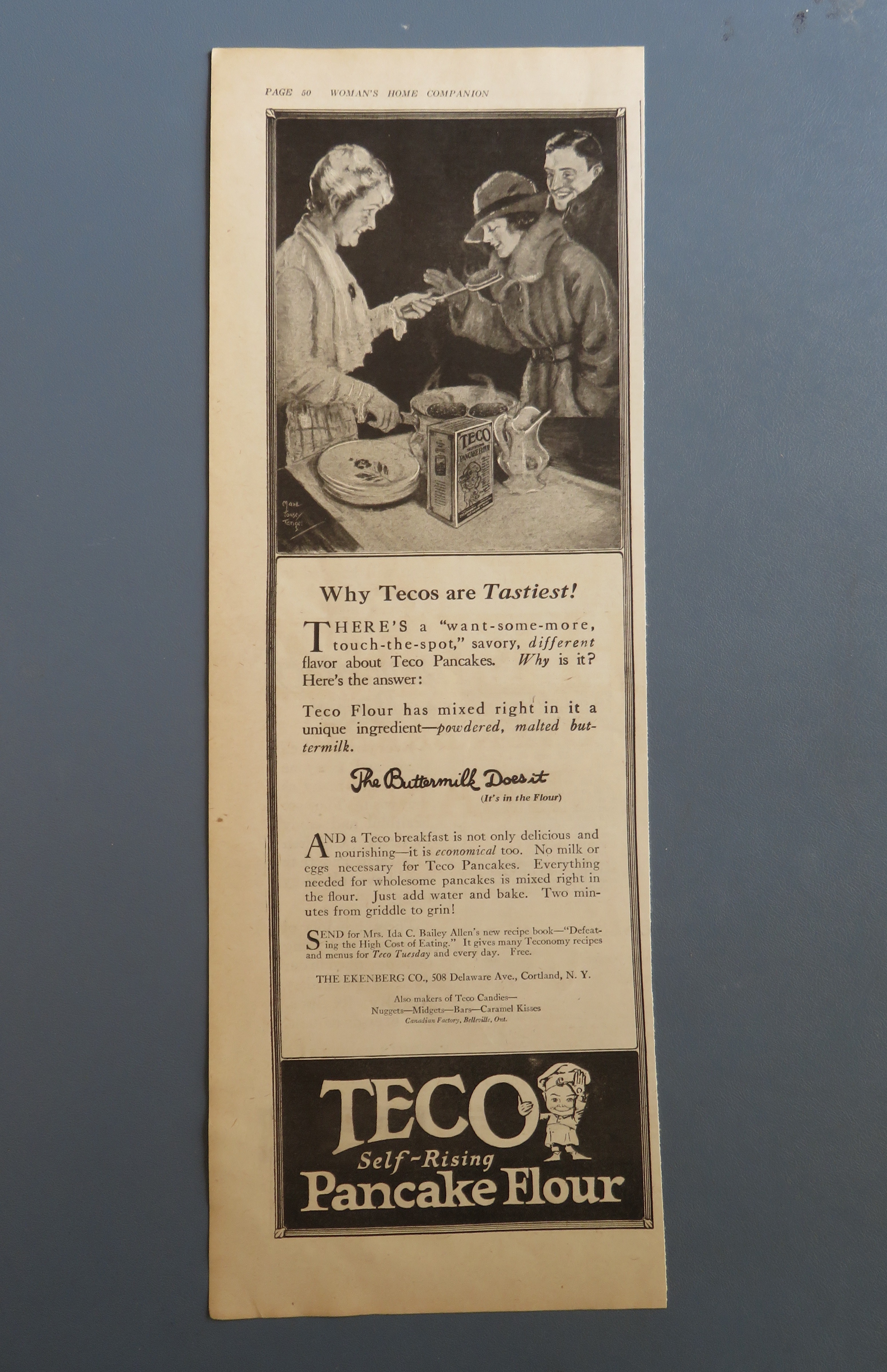 1920 Teco Self Rising Flour with Women Shopping