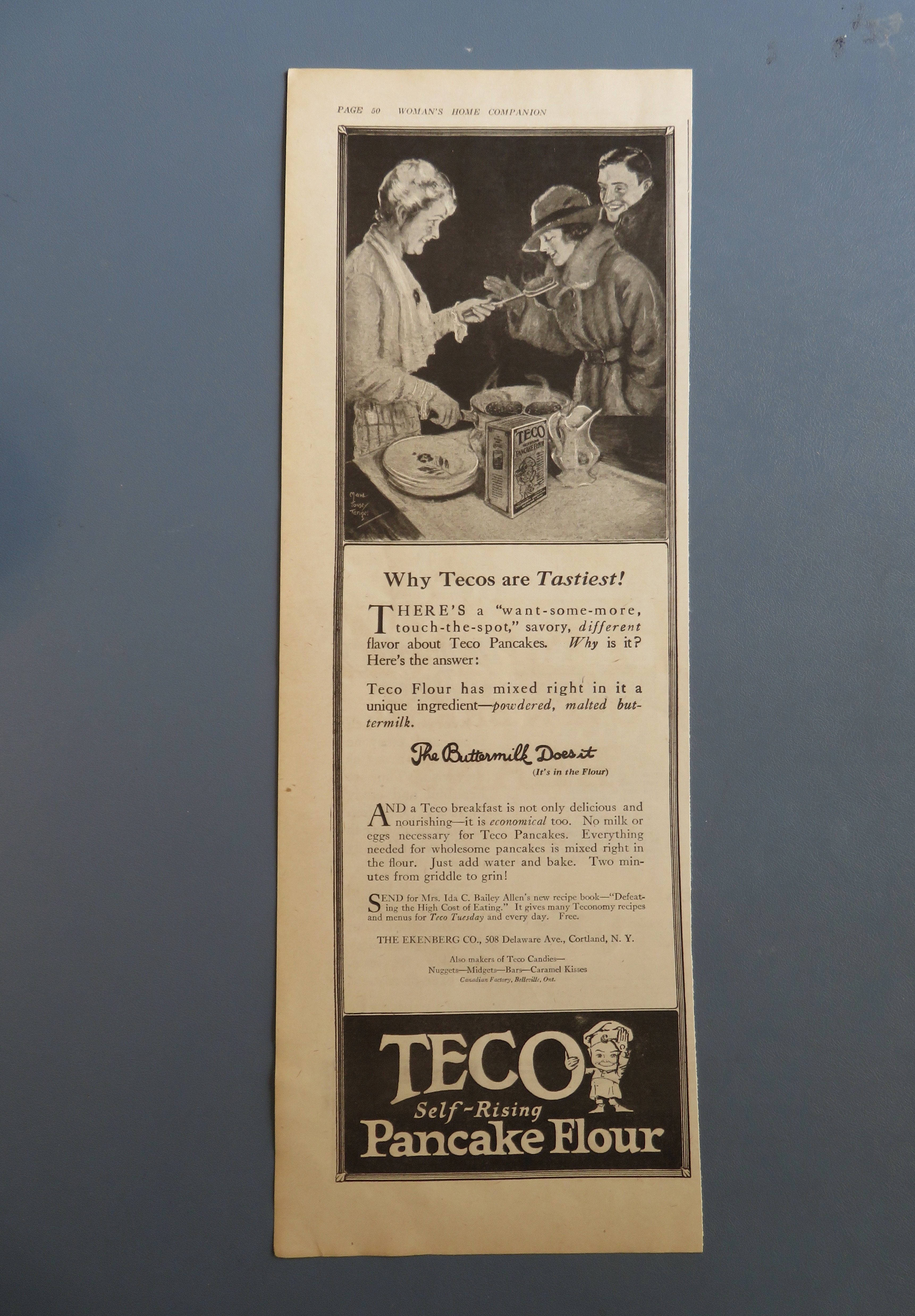 1920 Teco Self Rising Flour with Women Shopping