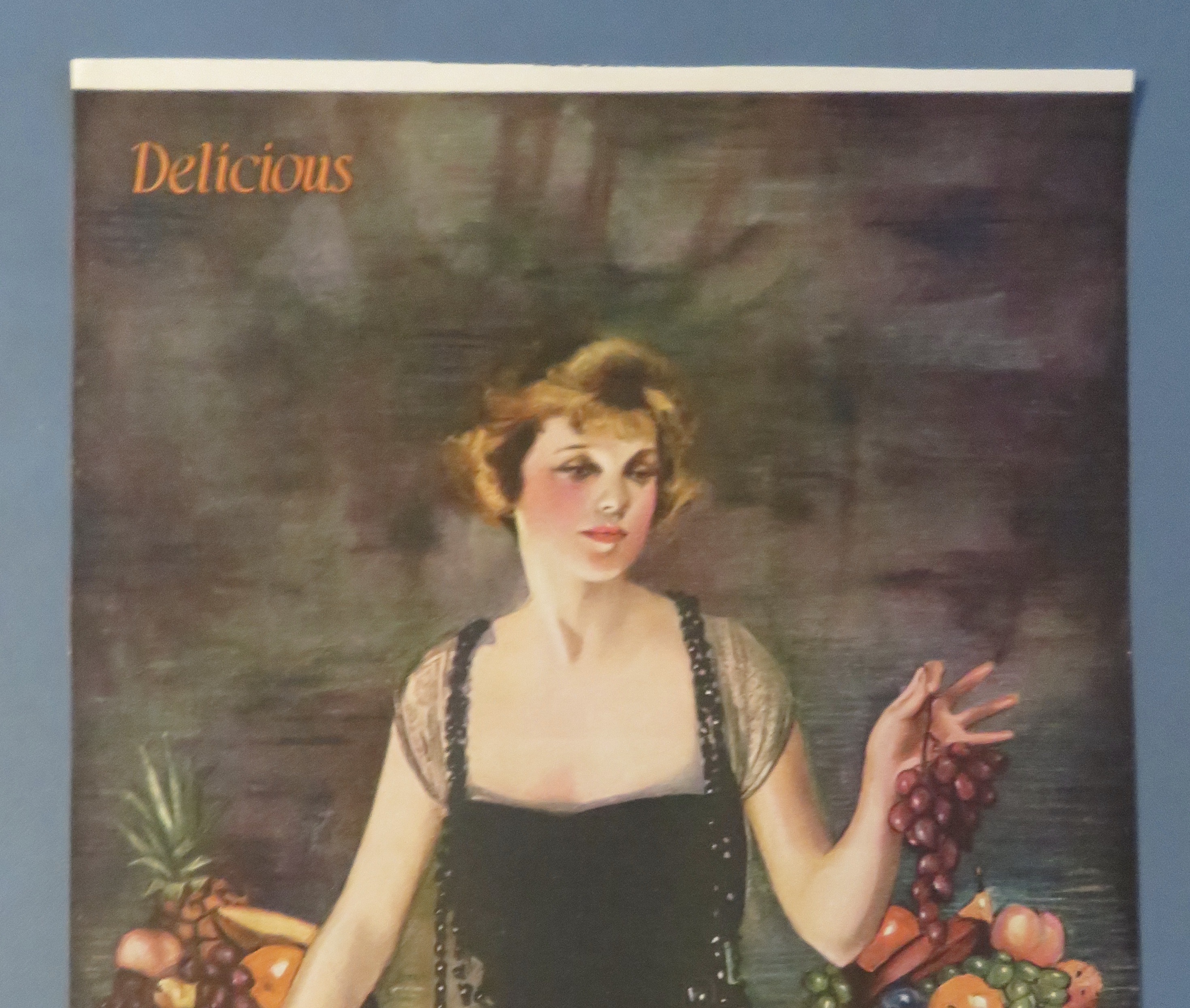 1920 Adams California Fruit Chewing Gum with Woman