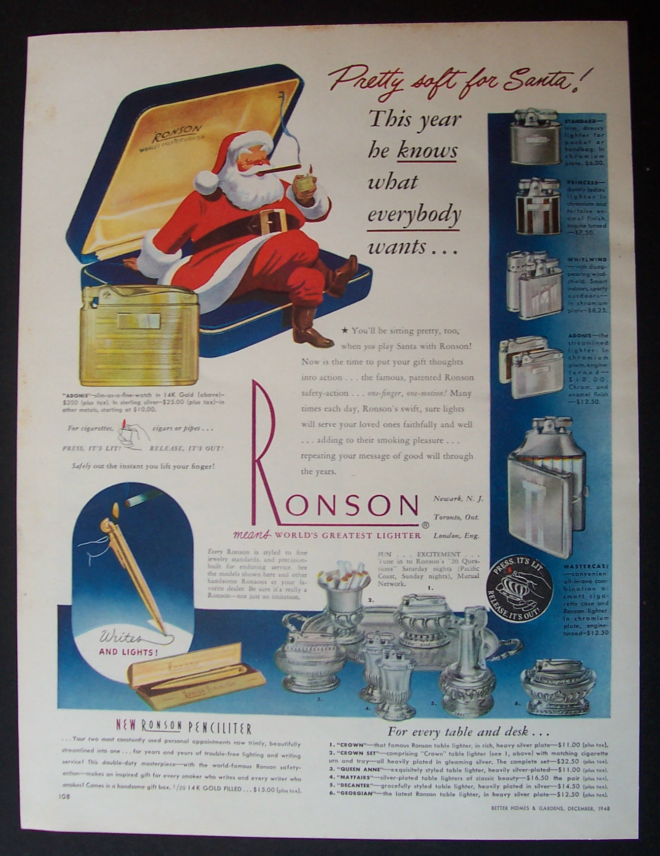 1948  Ronson  Lighters