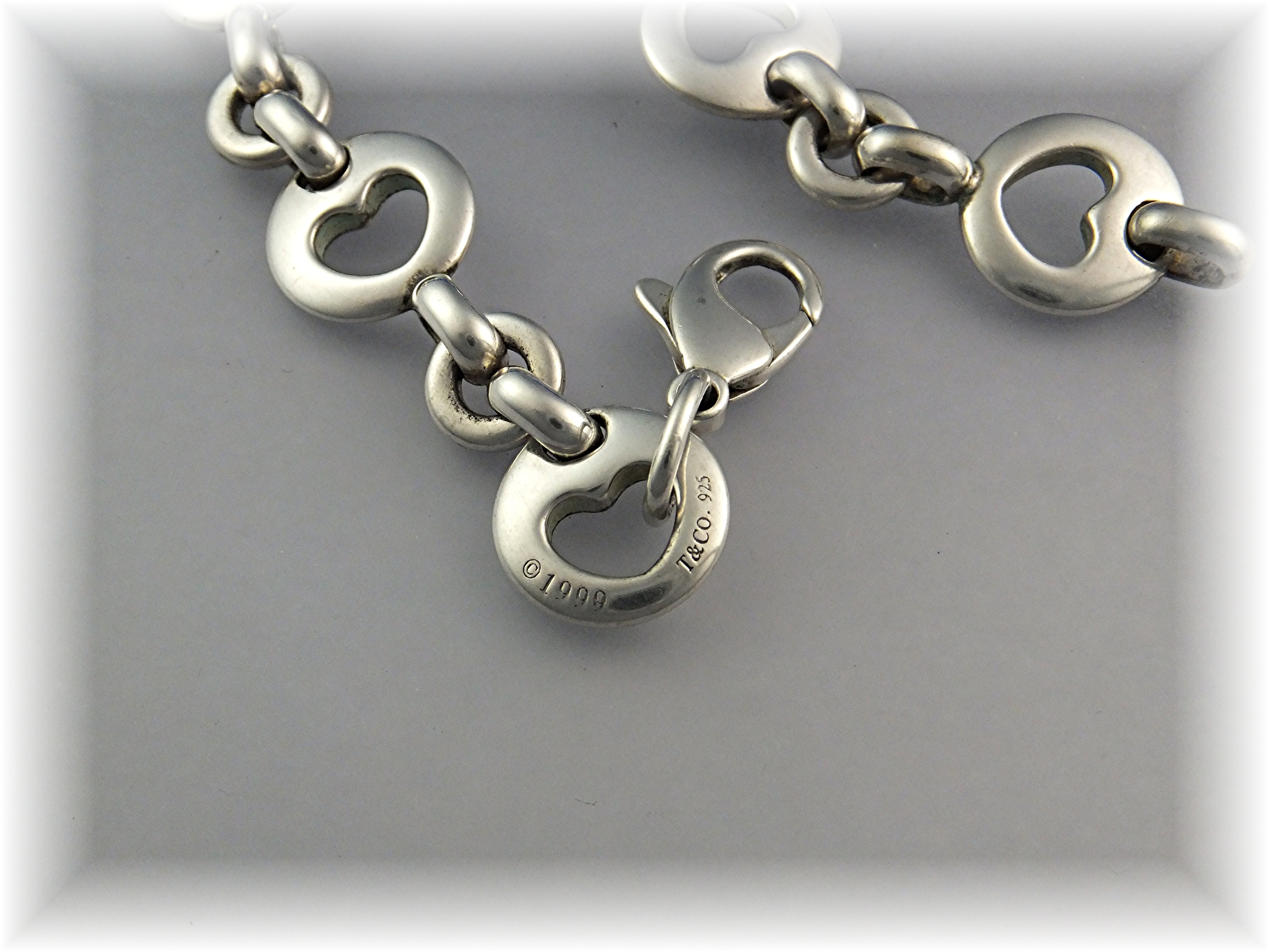 Bracelet TIFFANY Sterling Silver Heart Bracelet 1999