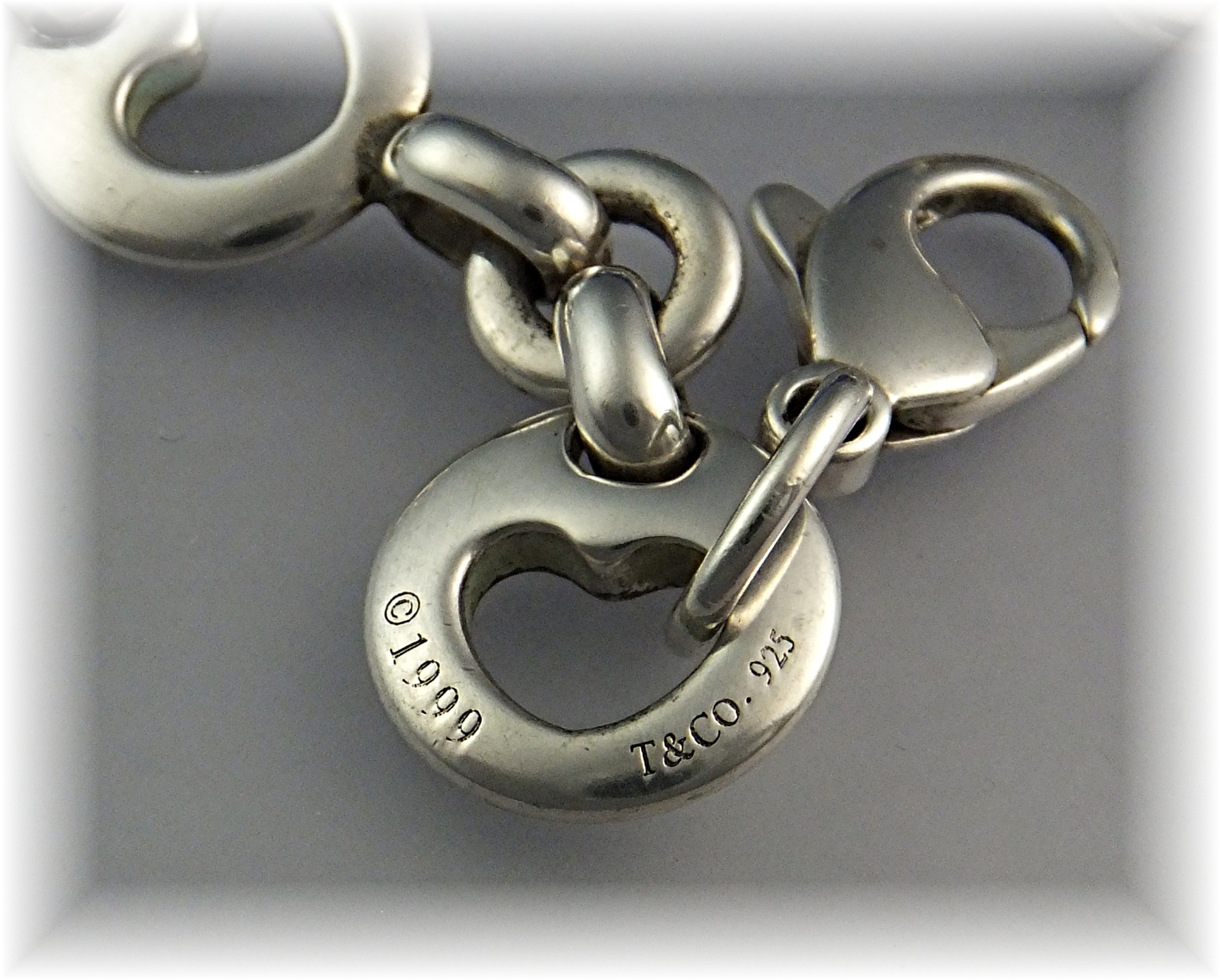 Bracelet TIFFANY Sterling Silver Heart Bracelet 1999