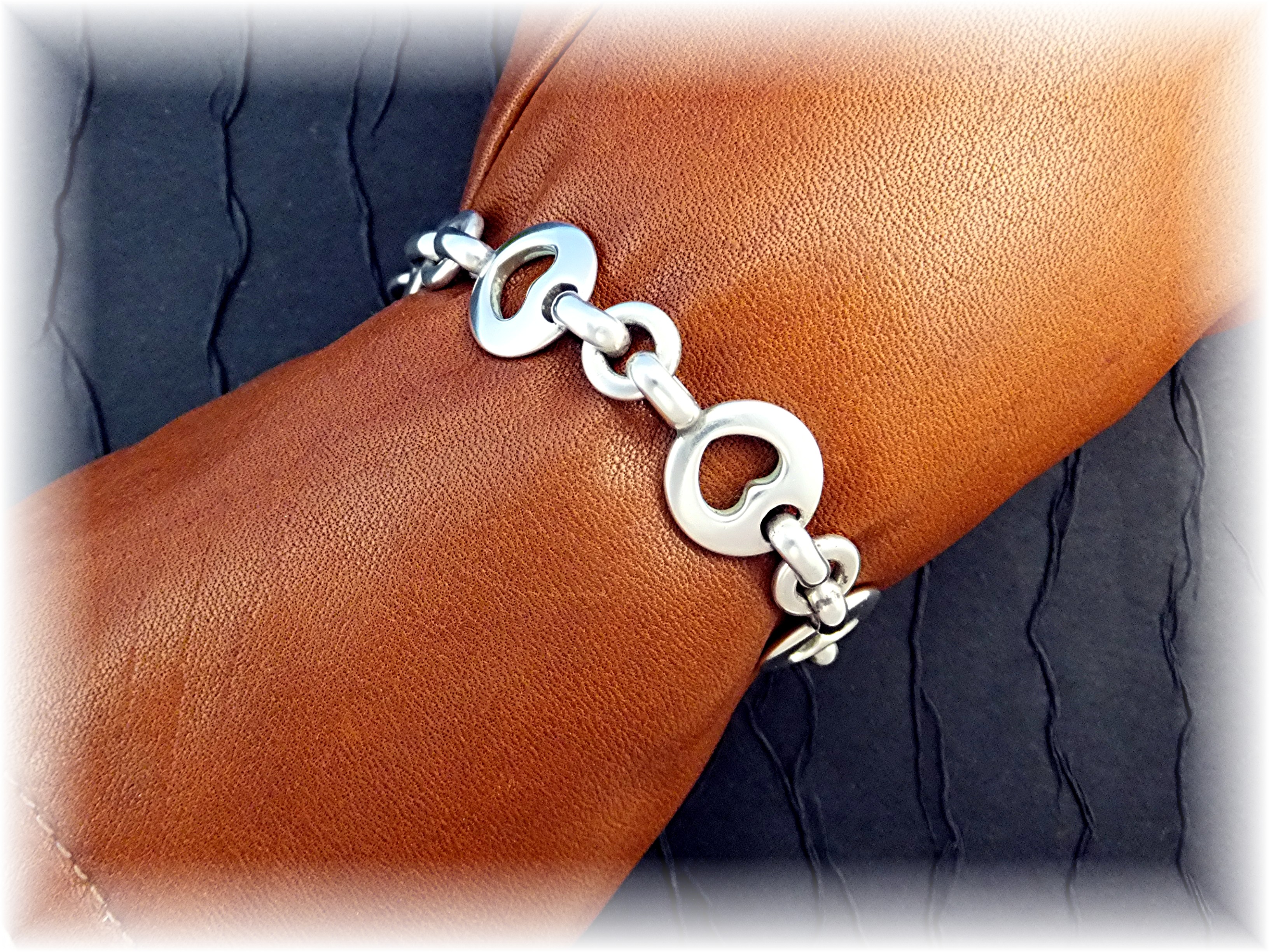 Bracelet TIFFANY Sterling Silver Heart Bracelet 1999