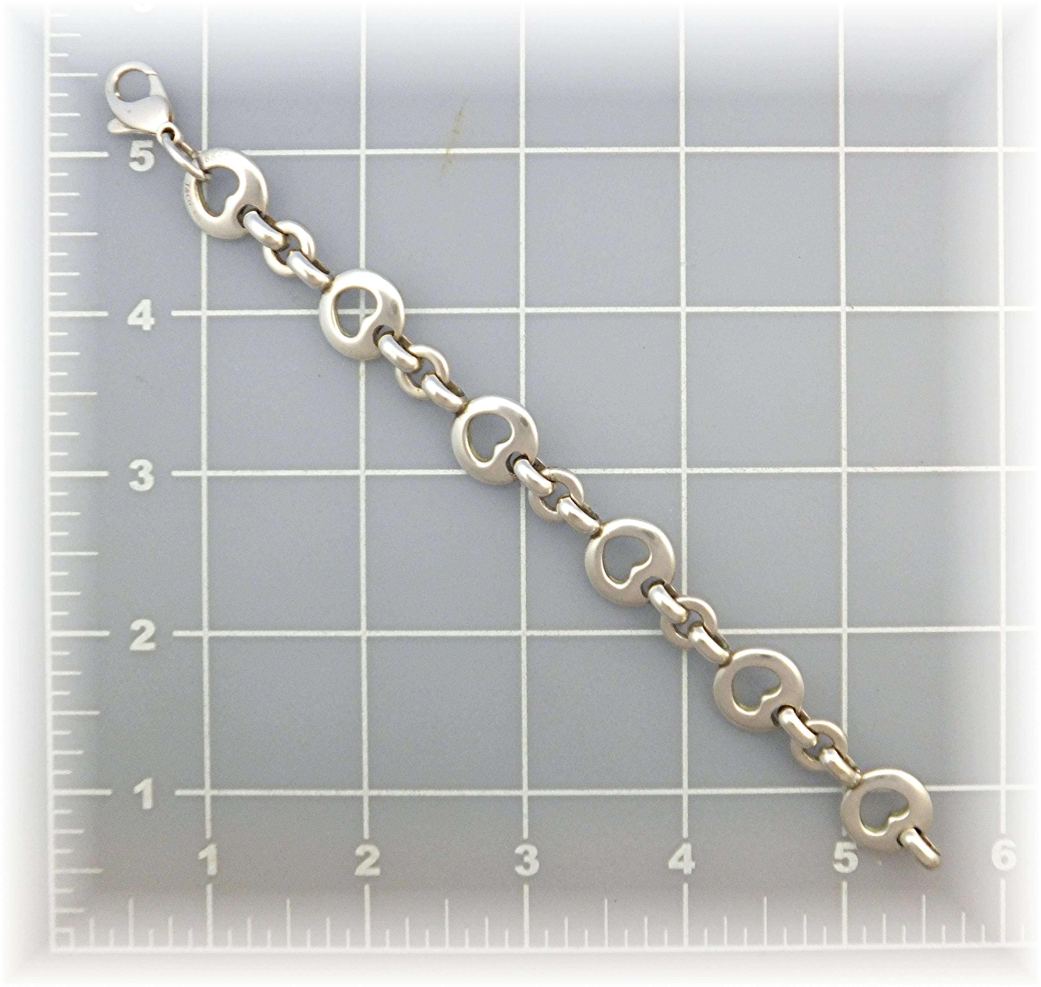 Bracelet TIFFANY Sterling Silver Heart Bracelet 1999