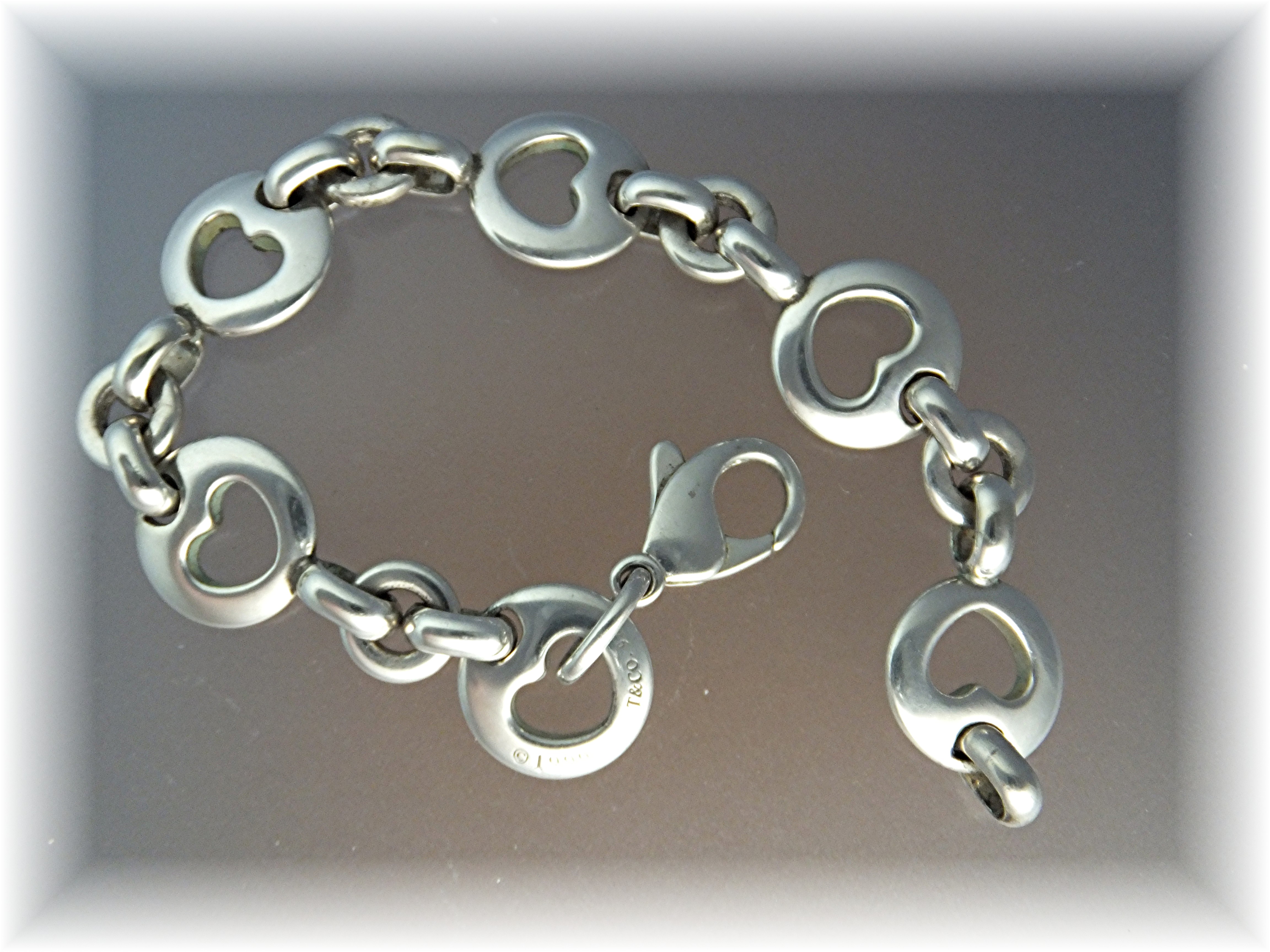 Bracelet TIFFANY Sterling Silver Heart Bracelet 1999