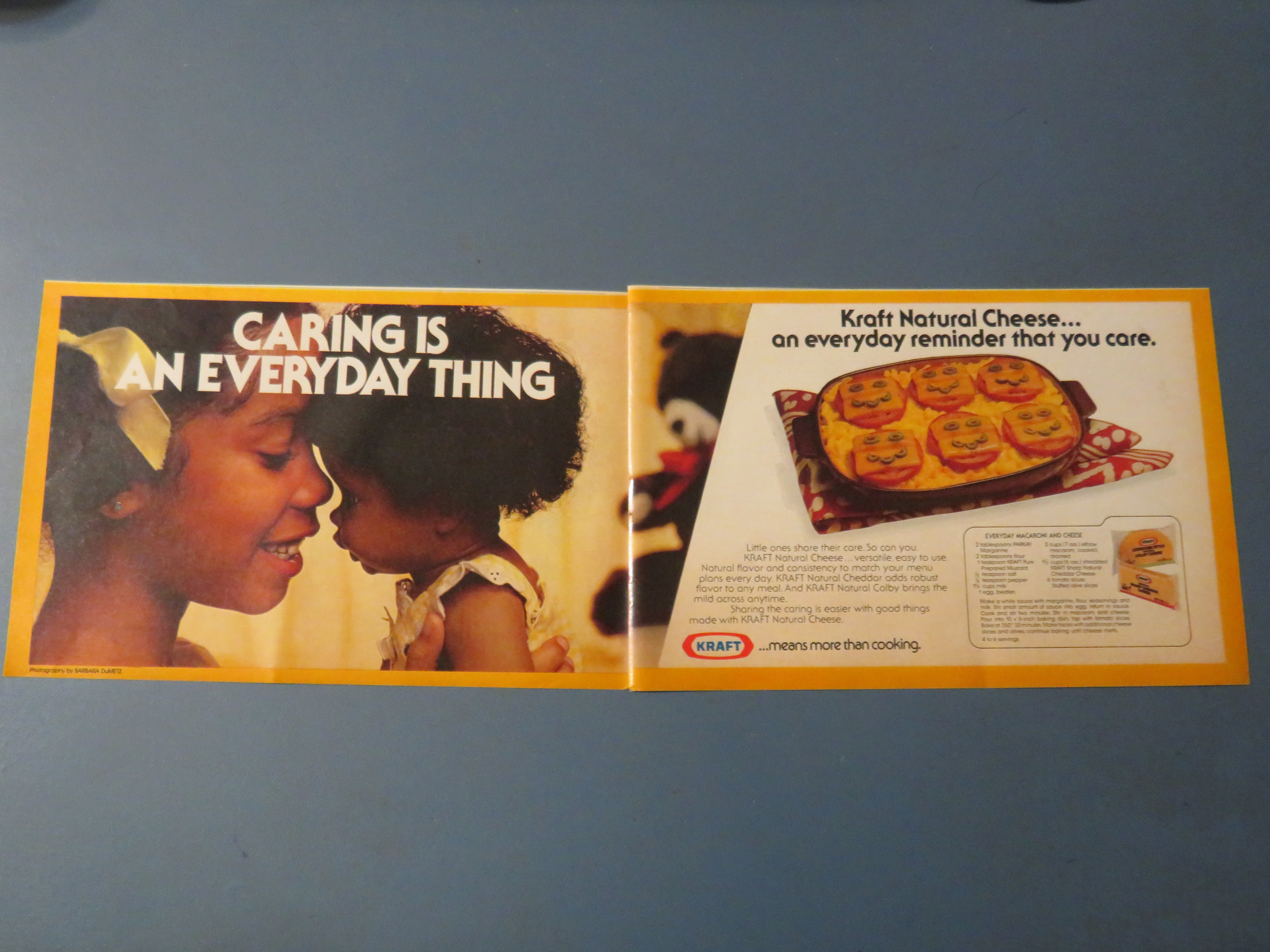 1978 Kraft Natural Cheese with Little Girl & Her Doll