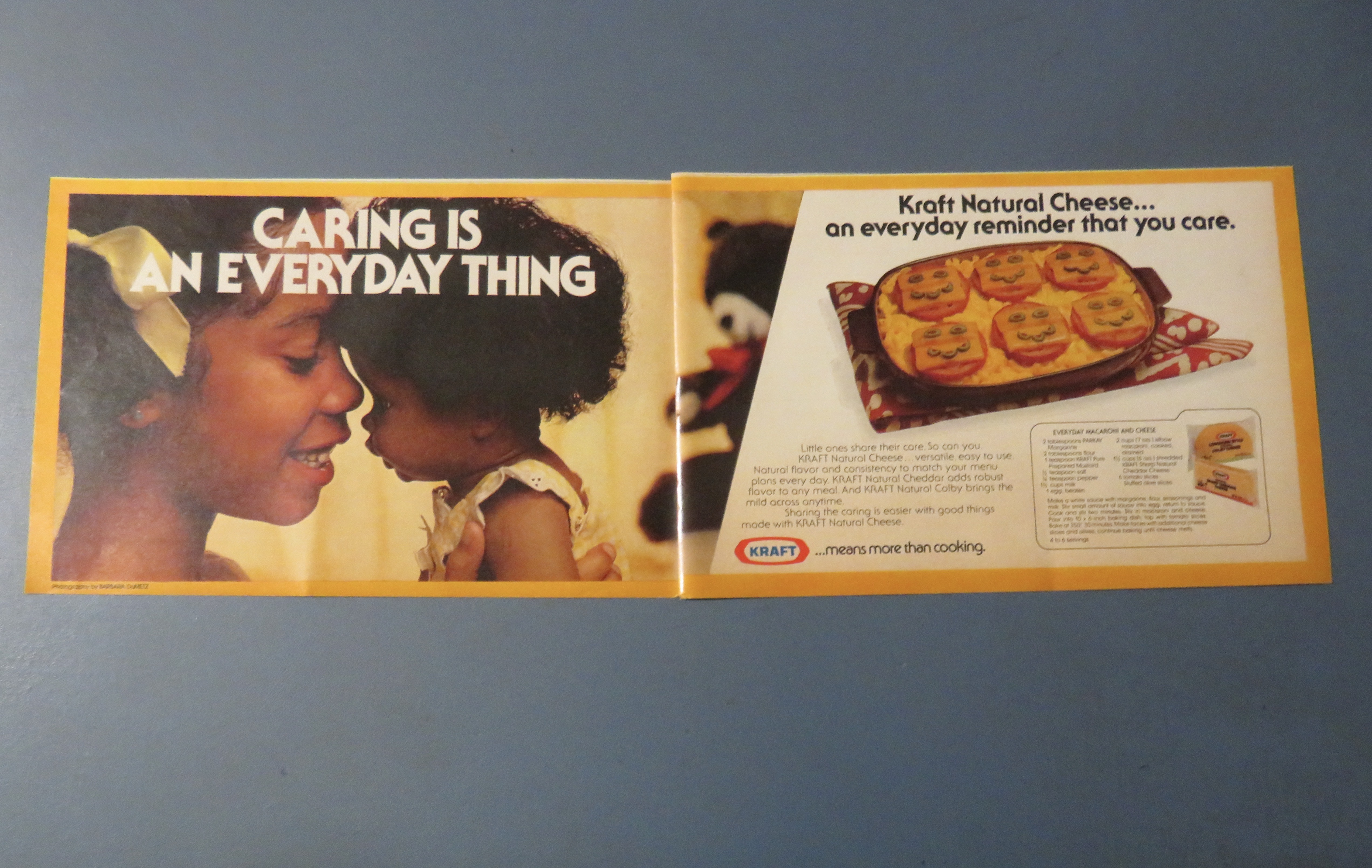 1978 Kraft Natural Cheese with Little Girl & Her Doll