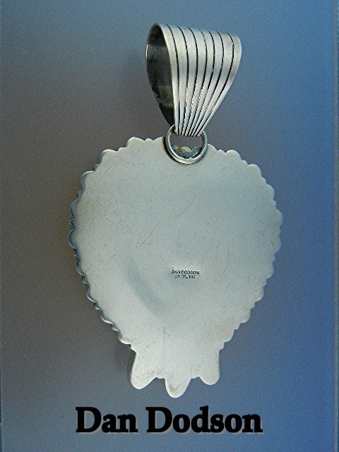 Dan Dodson Sterling Silver Kingman Turquoise Pendant